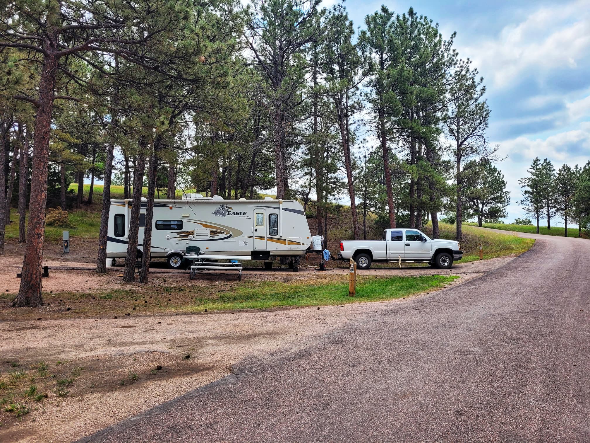 photo of angostura recreation area cheyenne campsite