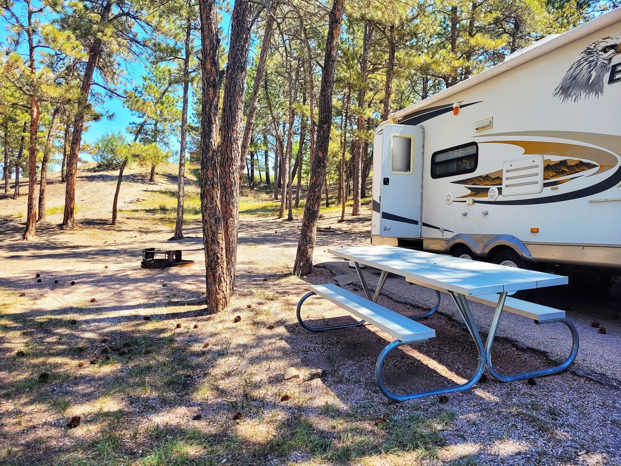 photo of angostura recreation area cheyenne campsite
