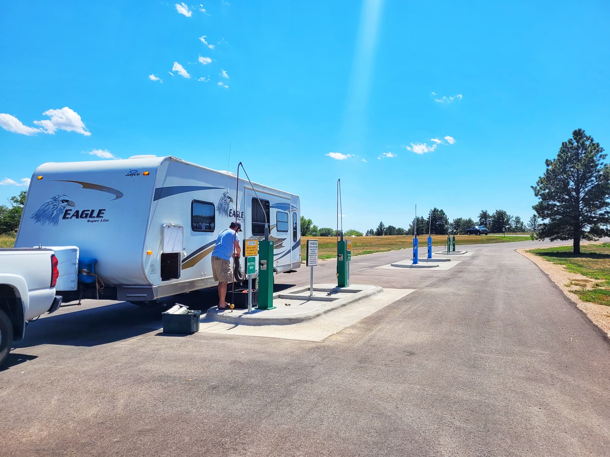 photo of angostura recreation area dumpstation