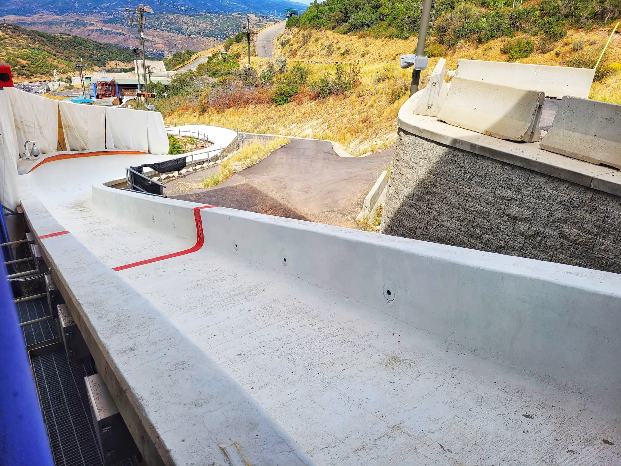 photo of utah olympic park sled track