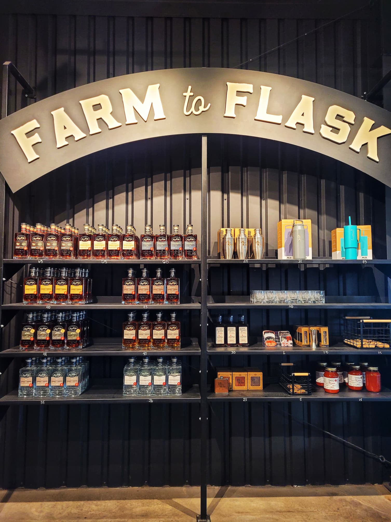 photo of pine bluffs distilling bottles