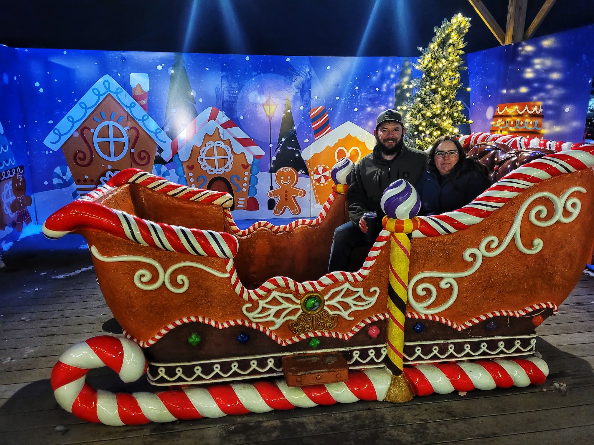 photo of santa's village magical christmas drive thru photo op