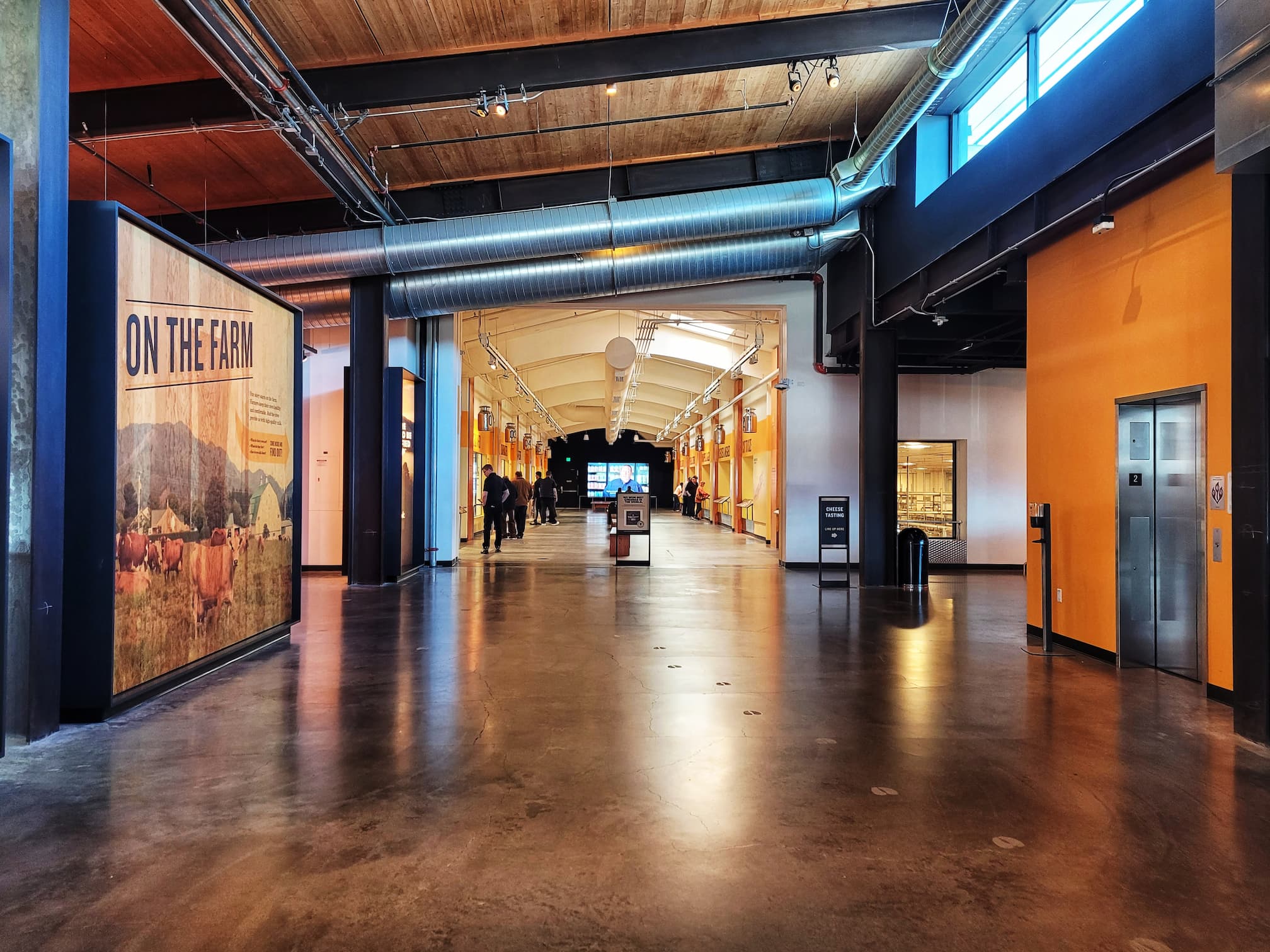 photo of tillamook creamery inside building