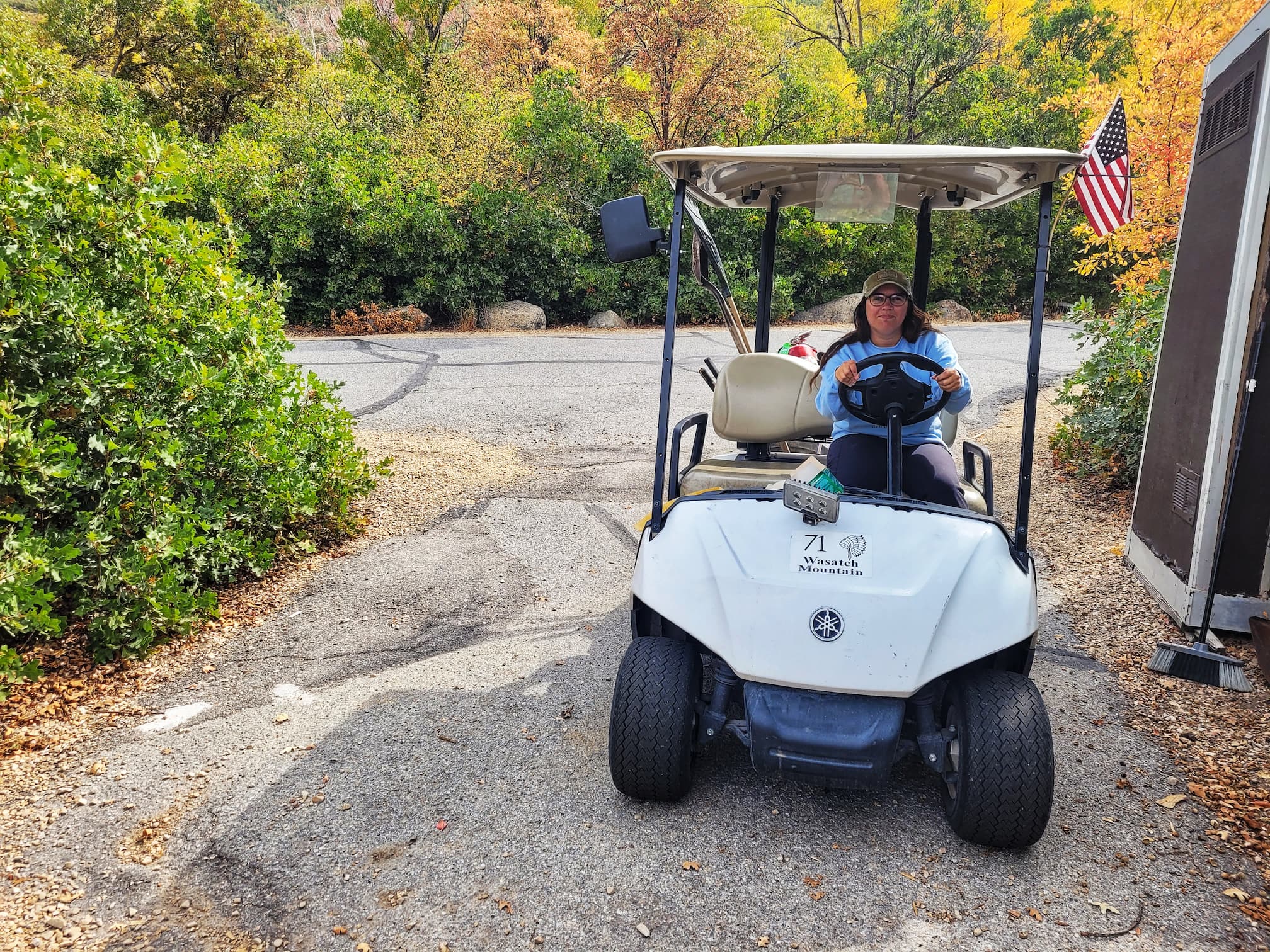 photo of jen at wasatch mountain state park 