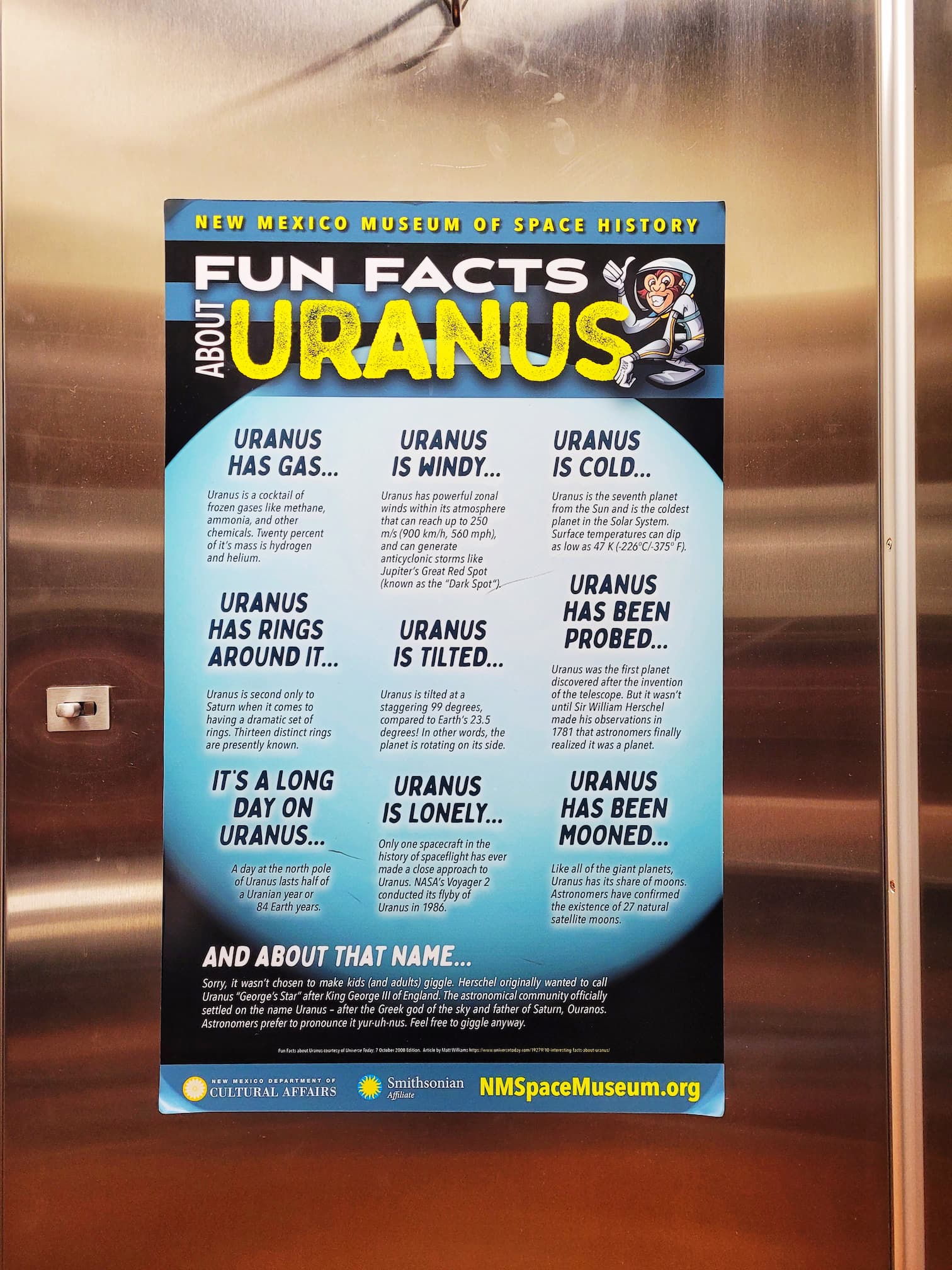 photo of poster about uranus
