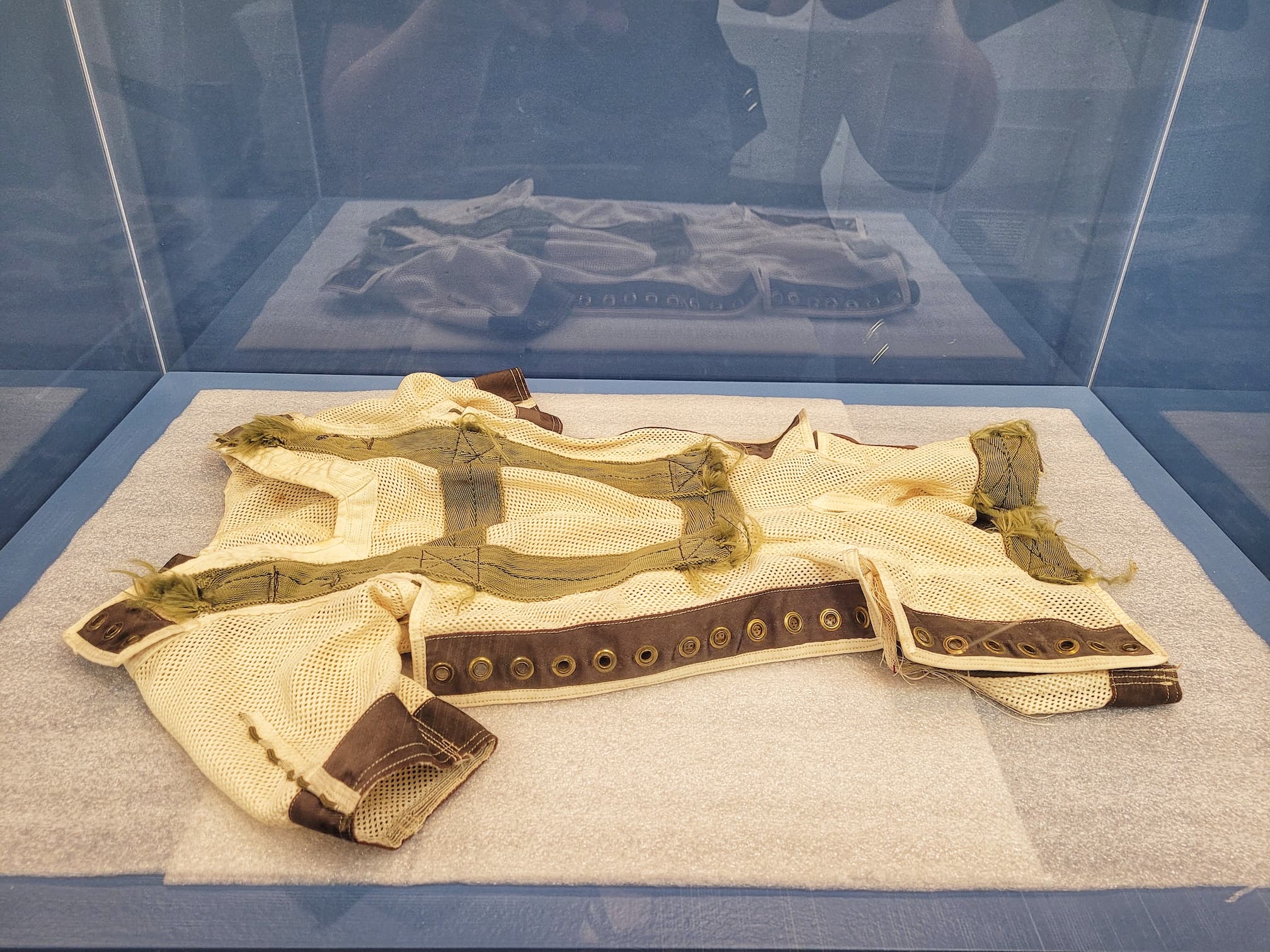 photo of ham the astrochimp's space suit