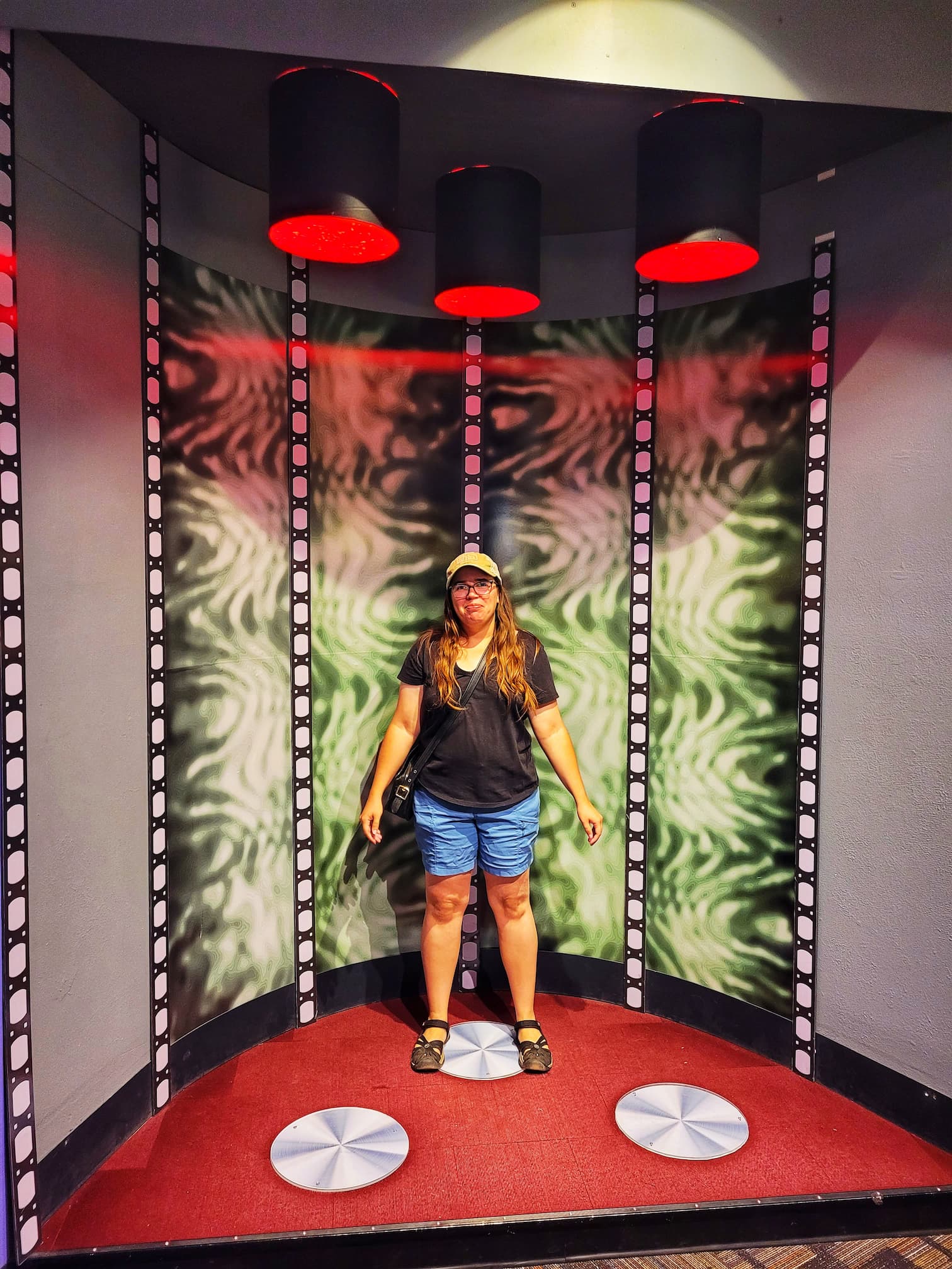 photo of jen in star trek model transporter