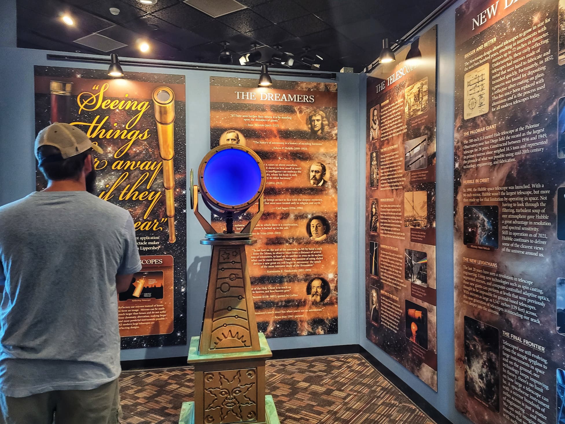 photo of josh at new mexico museum of space history