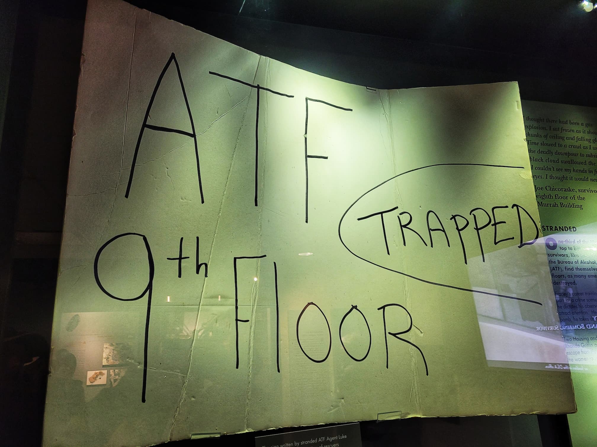 photo of oklahoma city memorial museum artifact