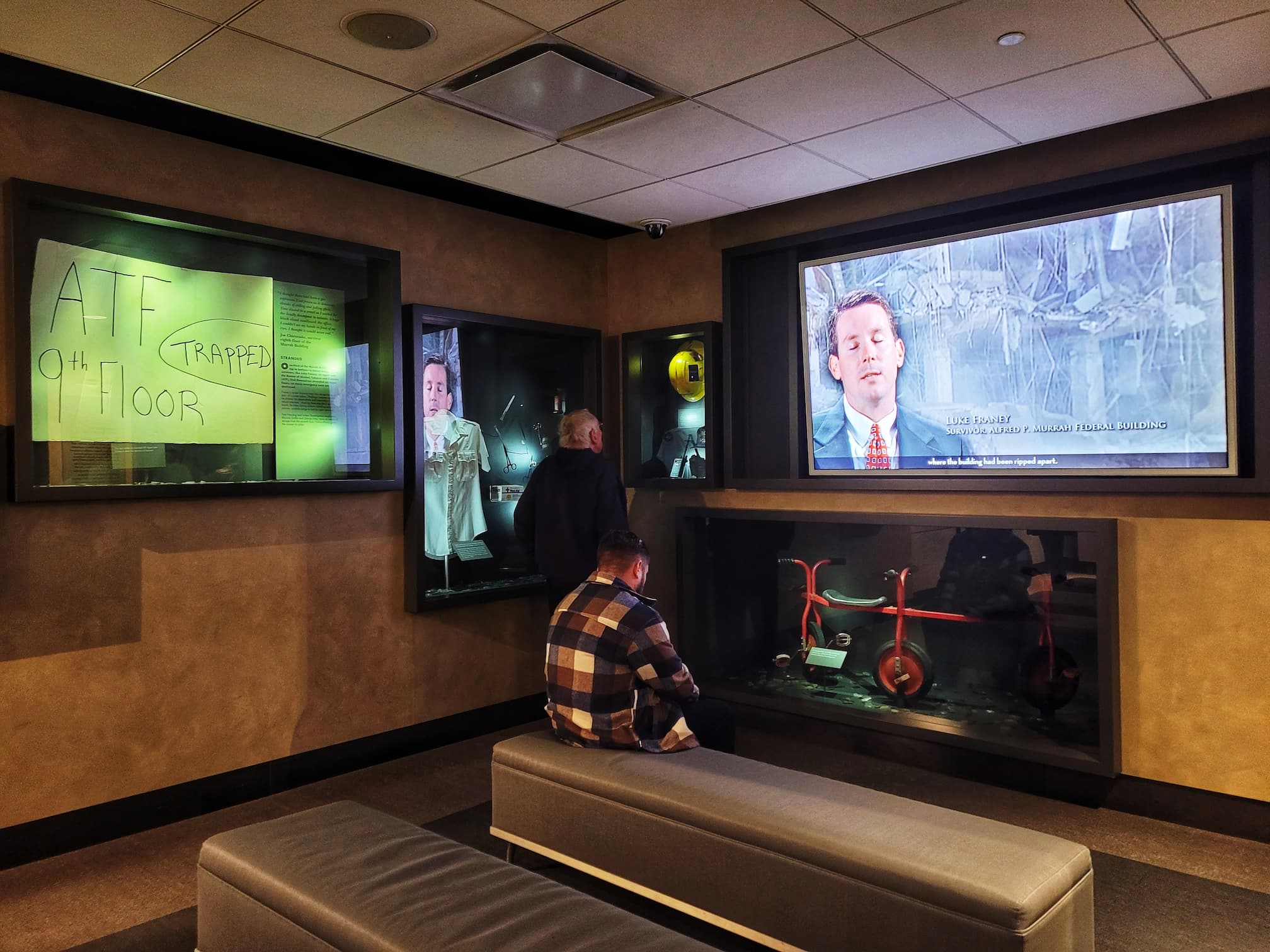 photo of oklahoma city memorial museum video room