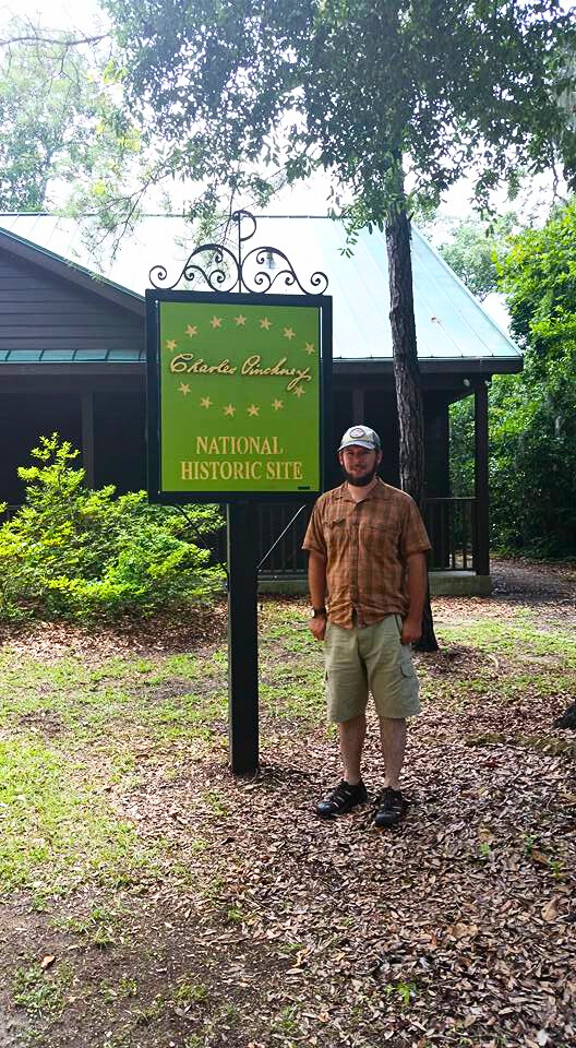 photo of josh at charles pinckney national historic site