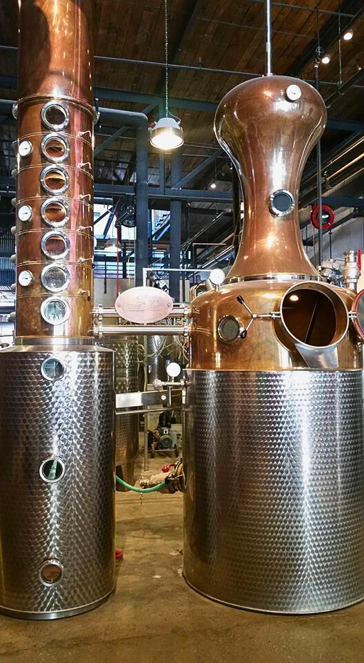 photo of charleston distilling company stills