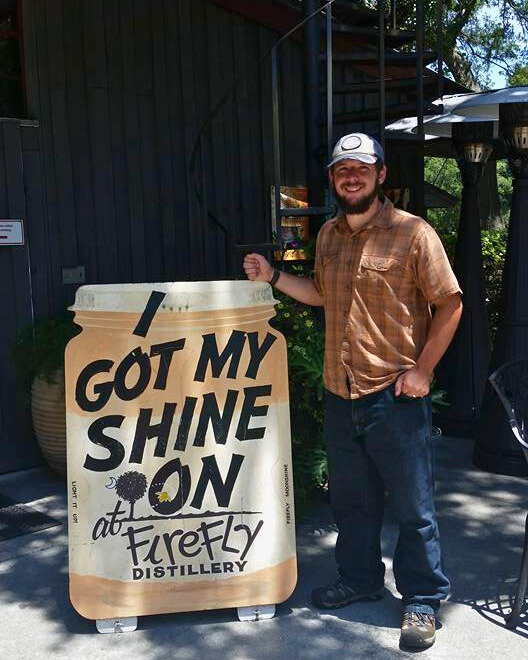 photo of josh at firefly distillery