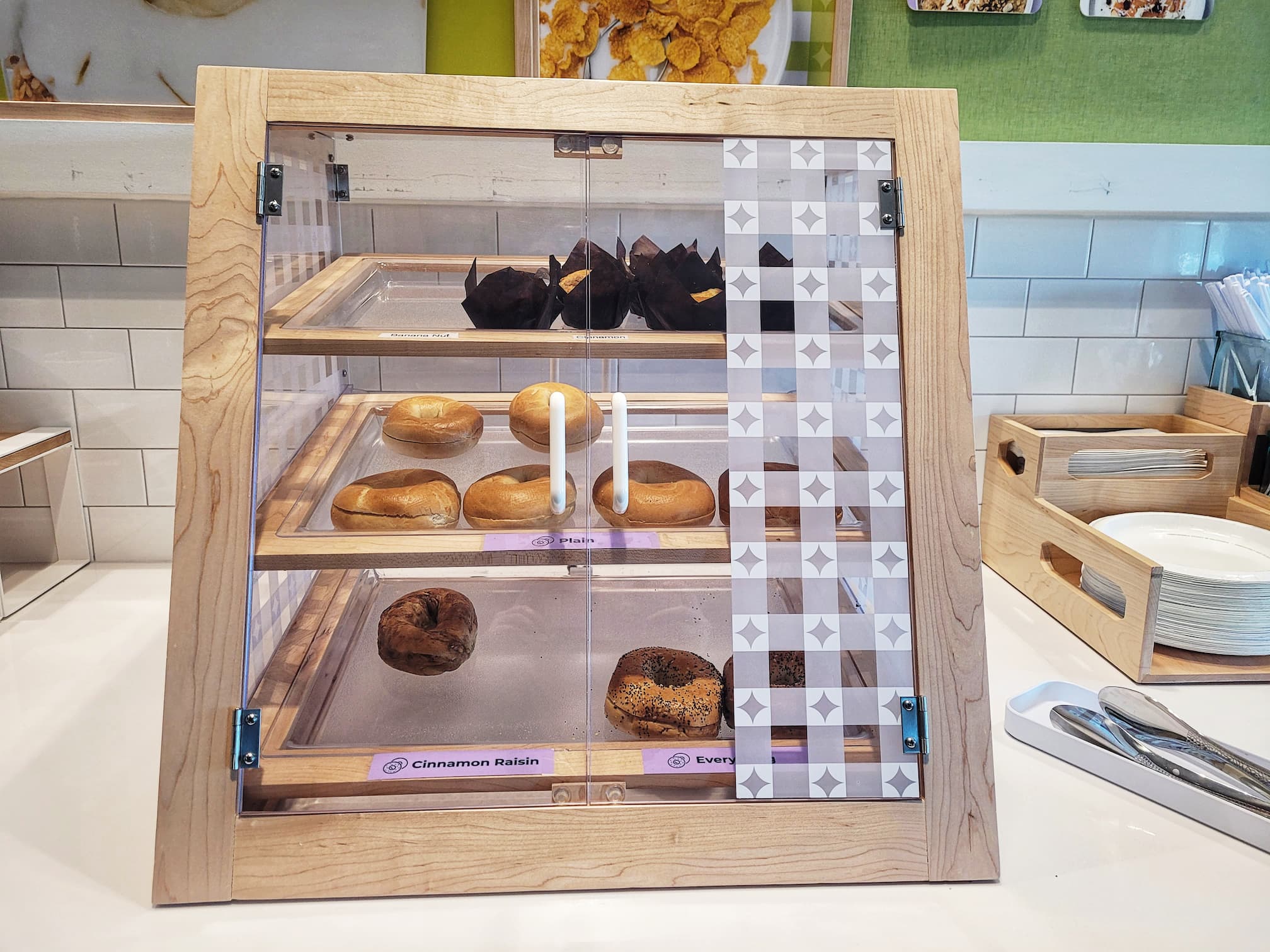 photo of hilton spark madison bagel breakfast