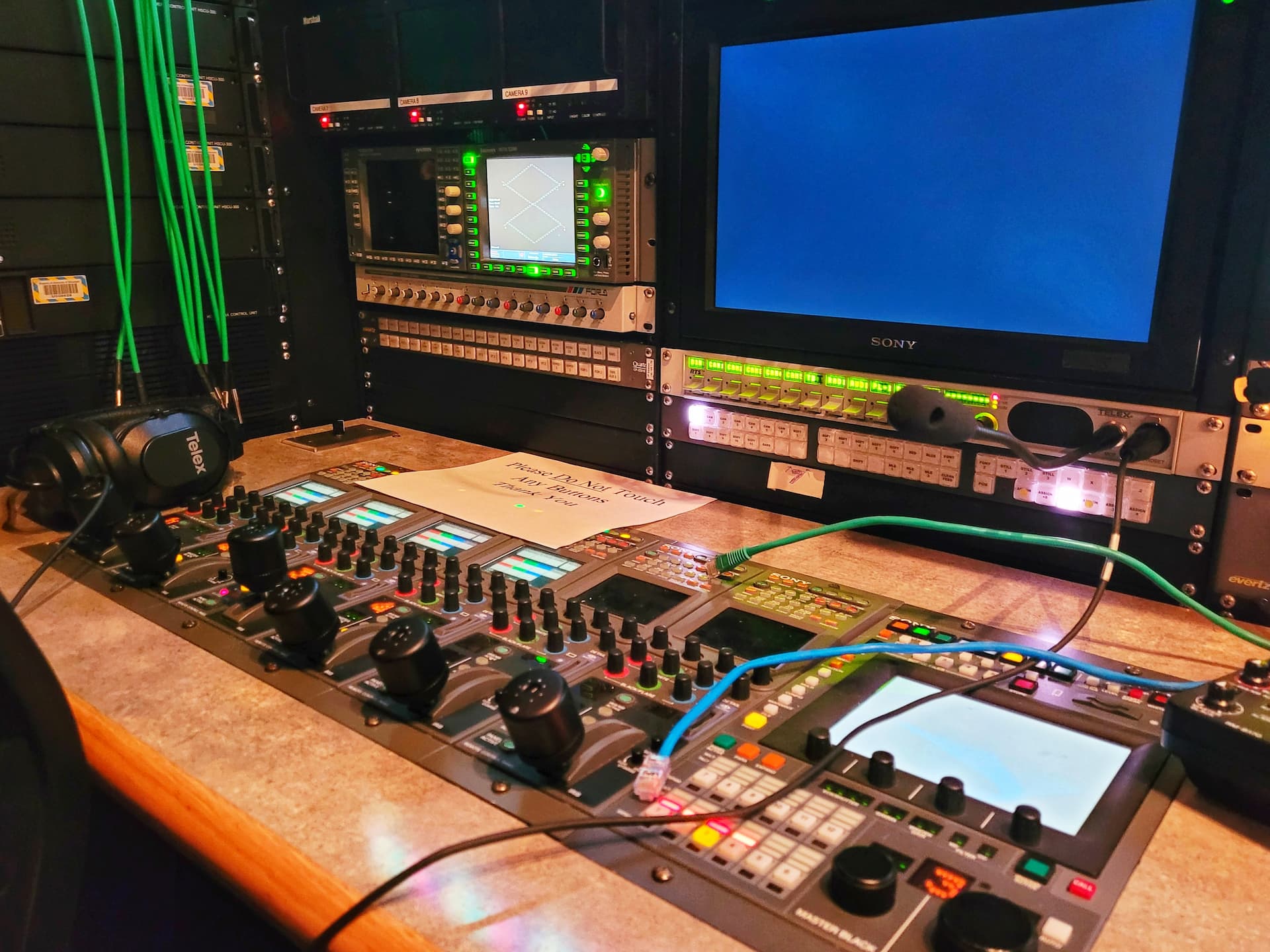 photo of inside the pbs wisconsin mobile production van