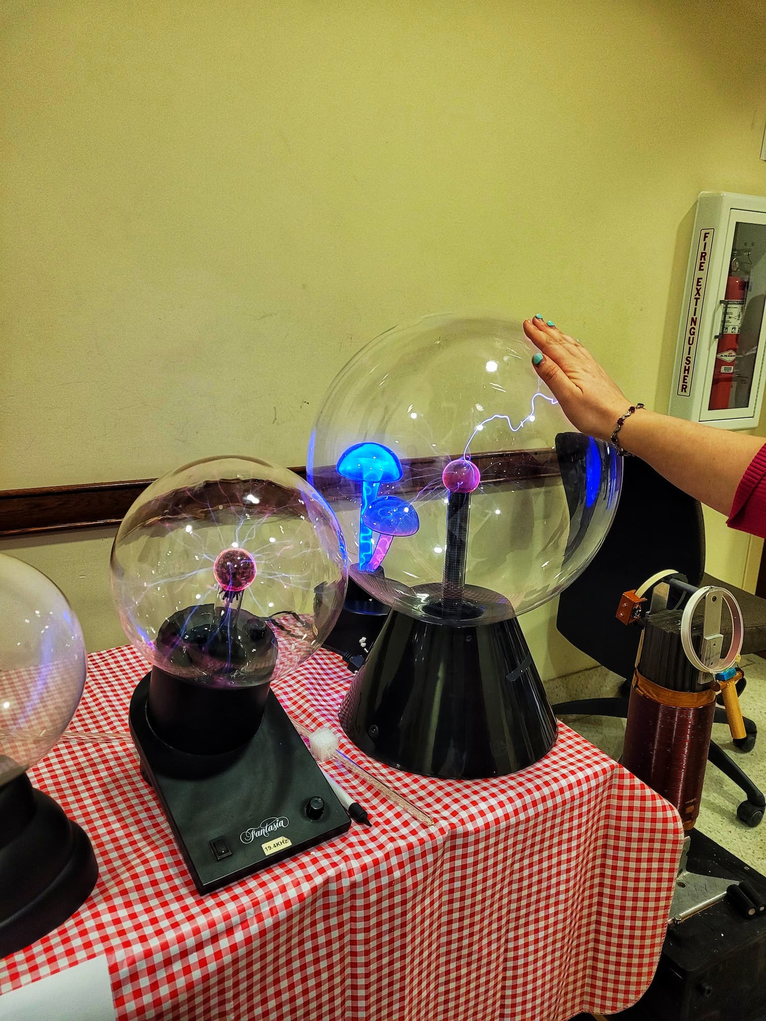 photo of  plasma demonstration
