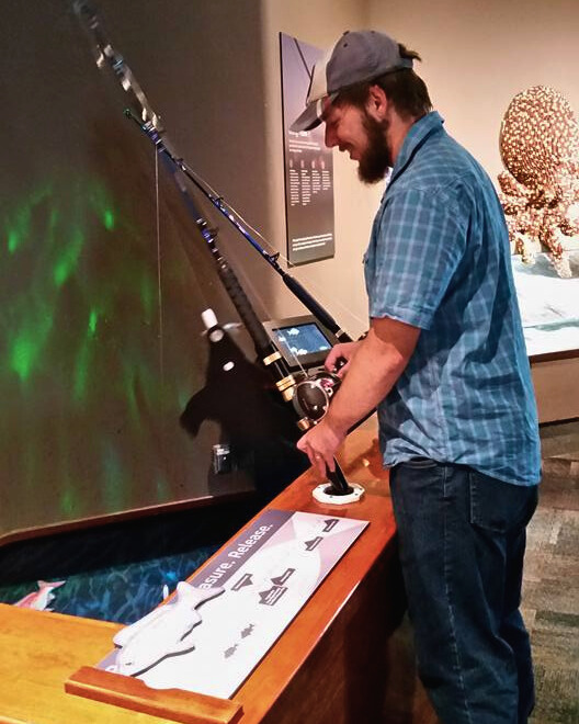 photo of josh at south carolina aquarium
