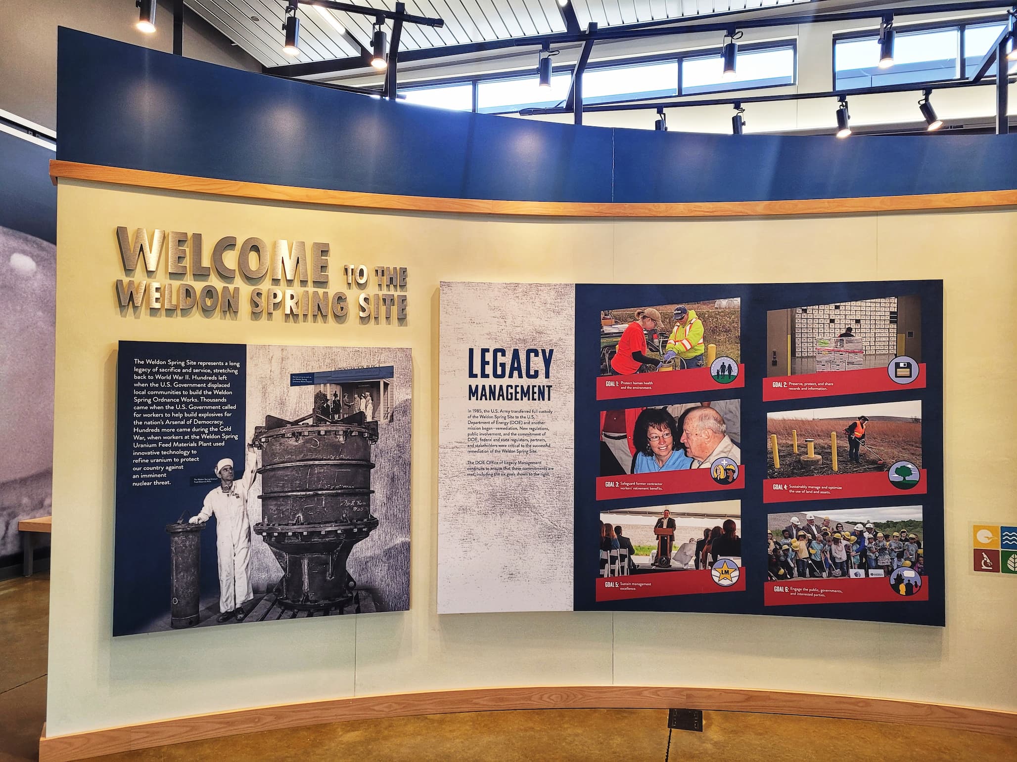 photo of weldon spring site interpretive center exhibit