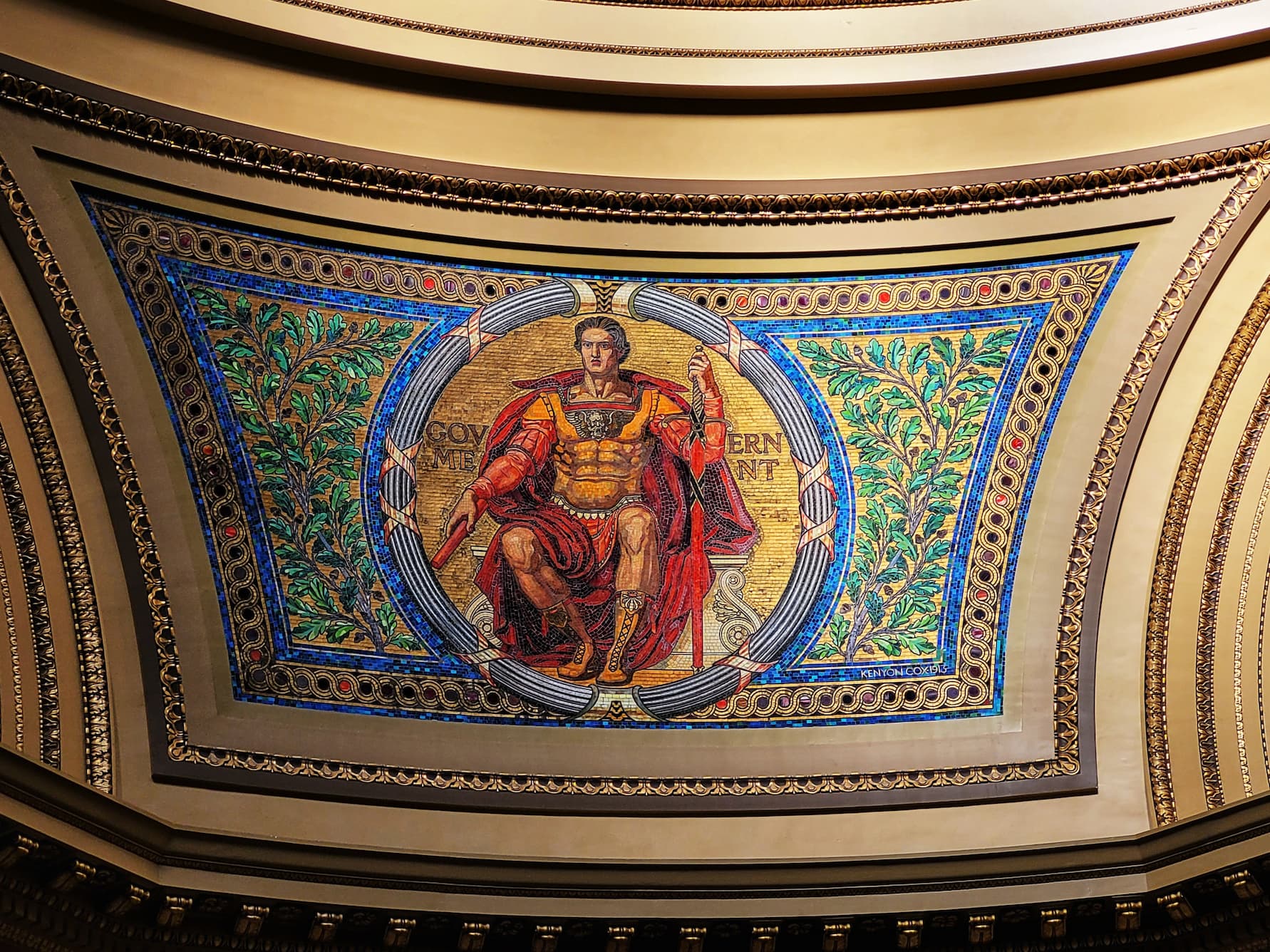 photo of wisconsin capitol mosaic