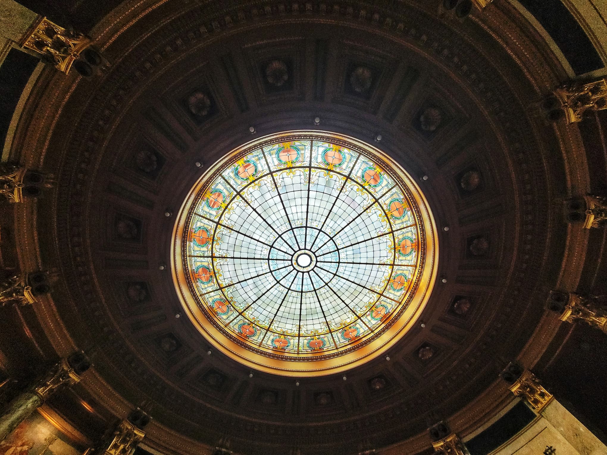 photo of wisconsin capitol senate chamber skylight