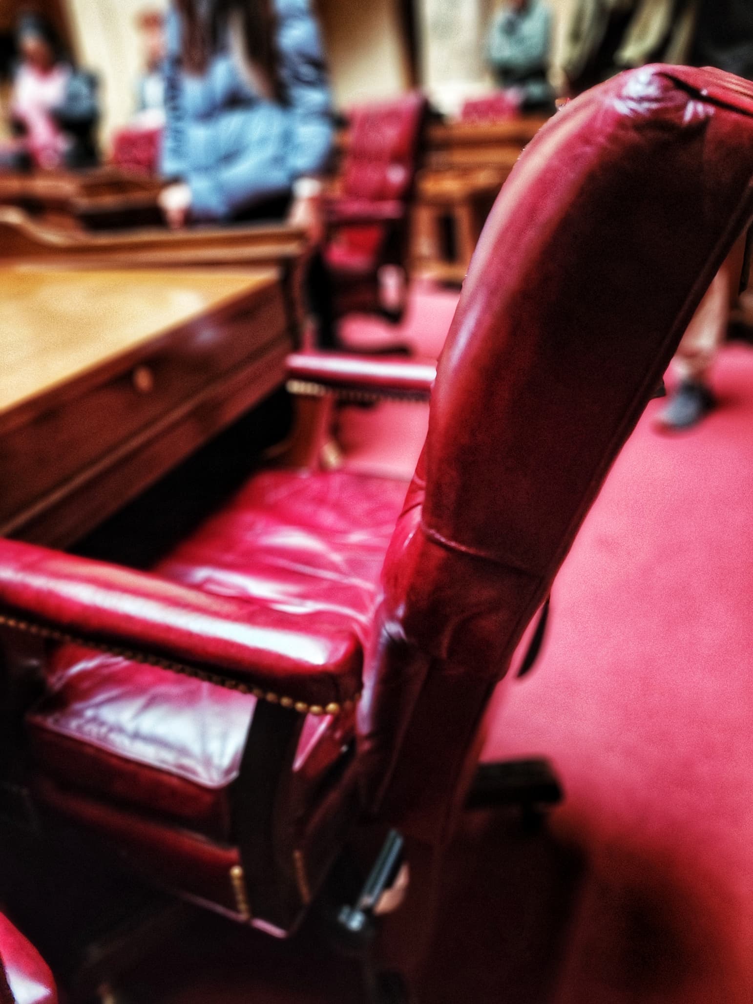 photo of wisconsin capitol senate chair