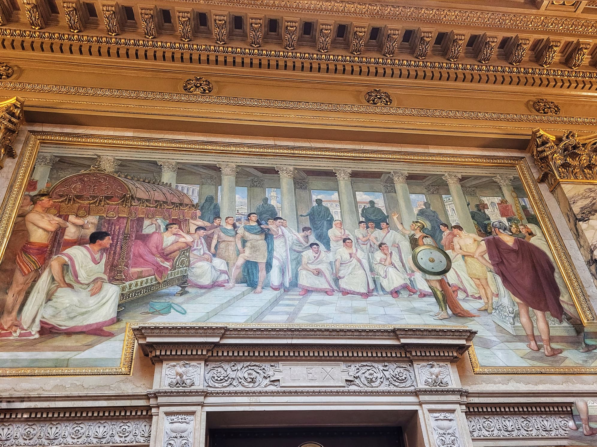 photo of wisconsin capitol supreme court chamber mural