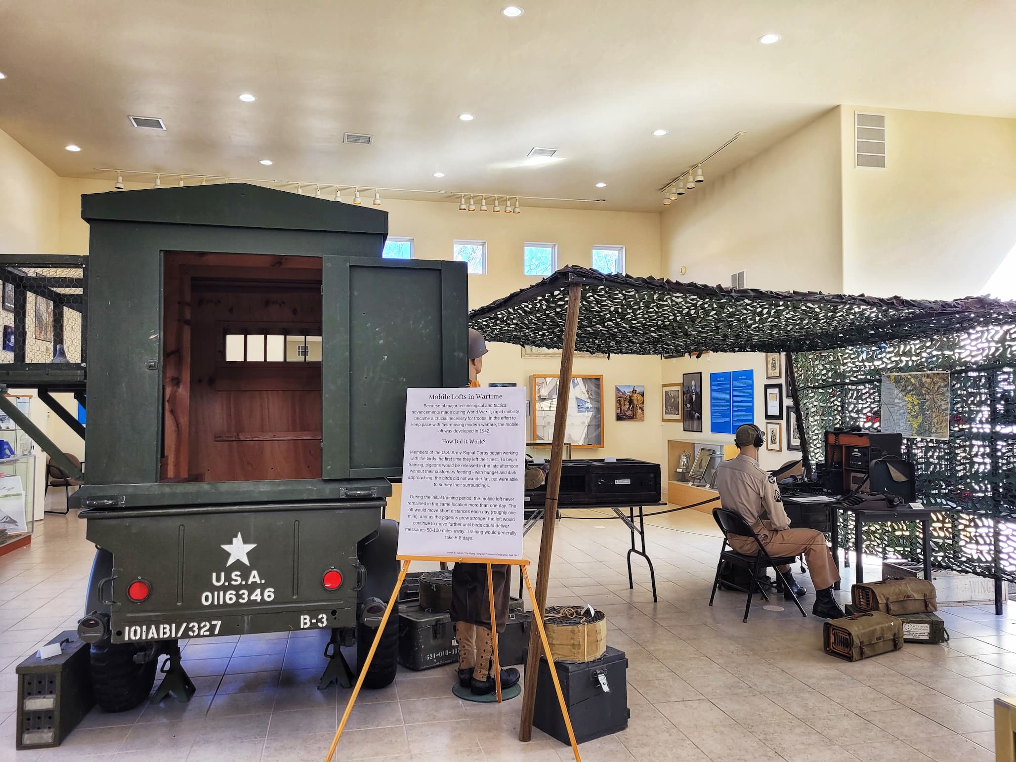 photo of american pigeon museum military museum