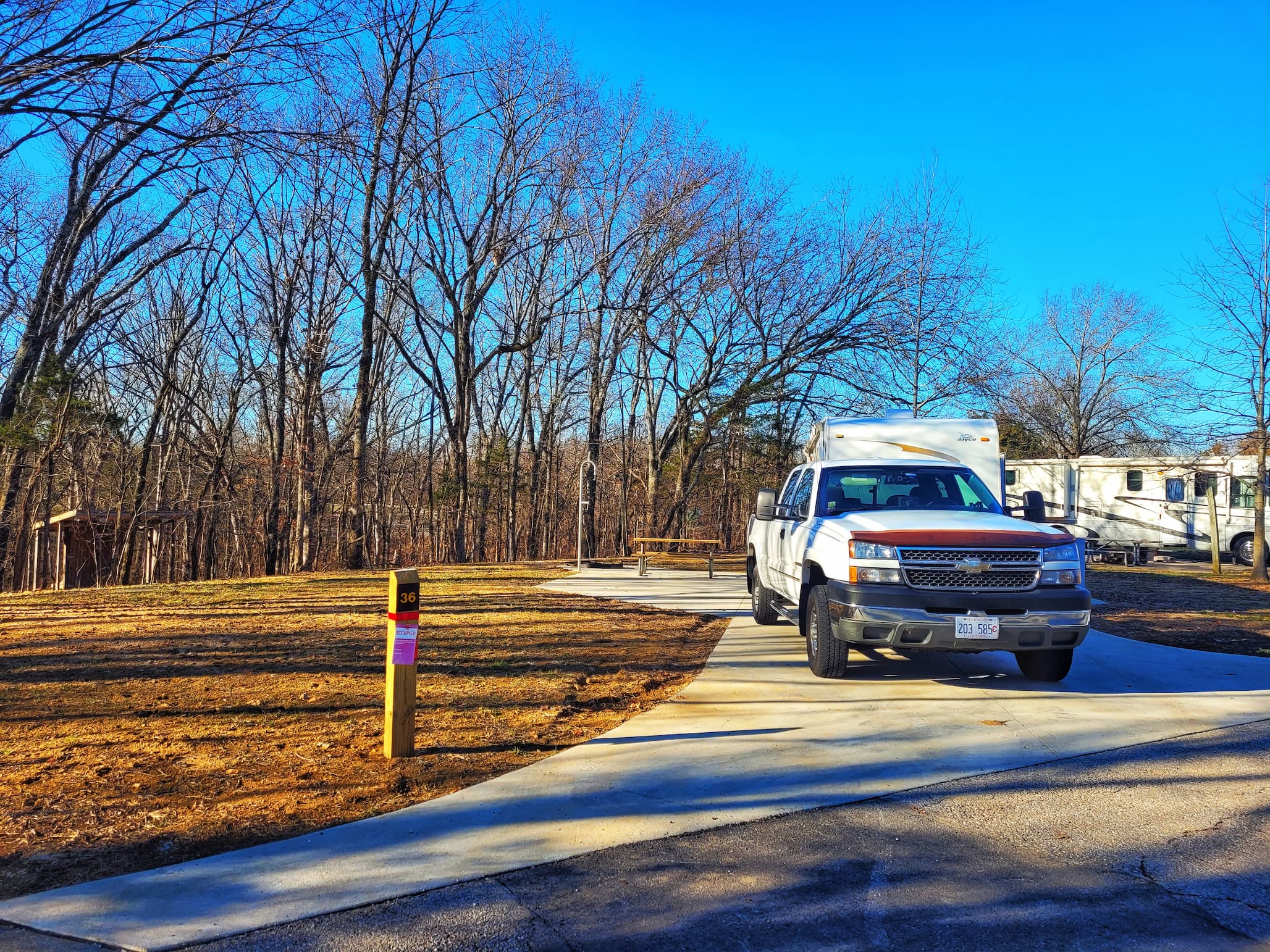 photo of babler state park campsite