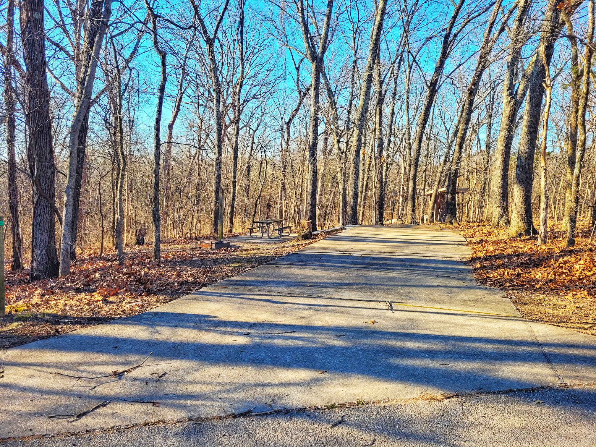 photo of babler state park older campsite