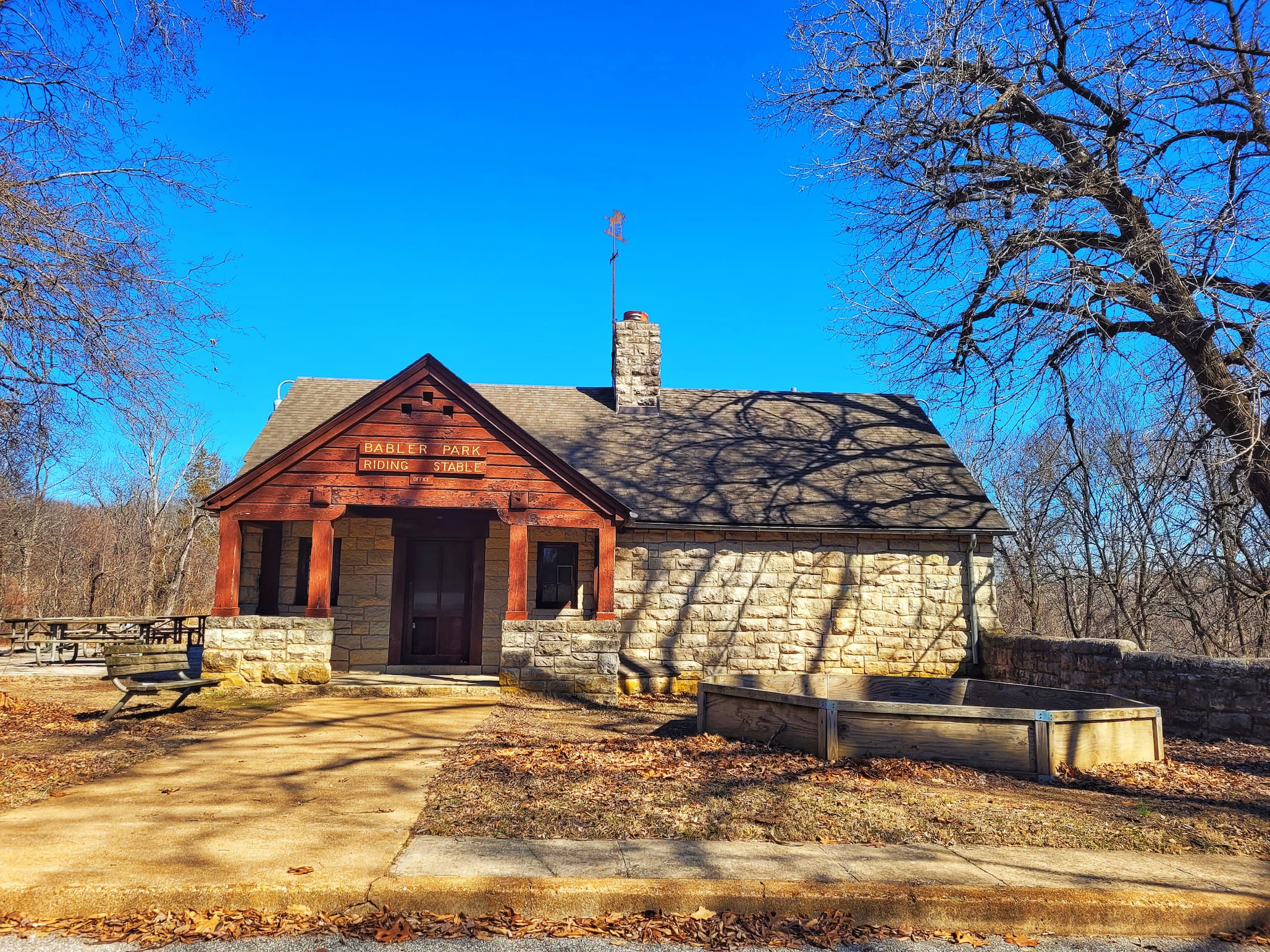 photo of babler state park stable