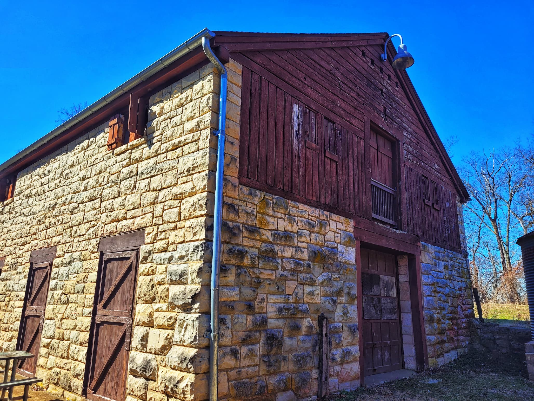 photo of babler state park ccc built stable