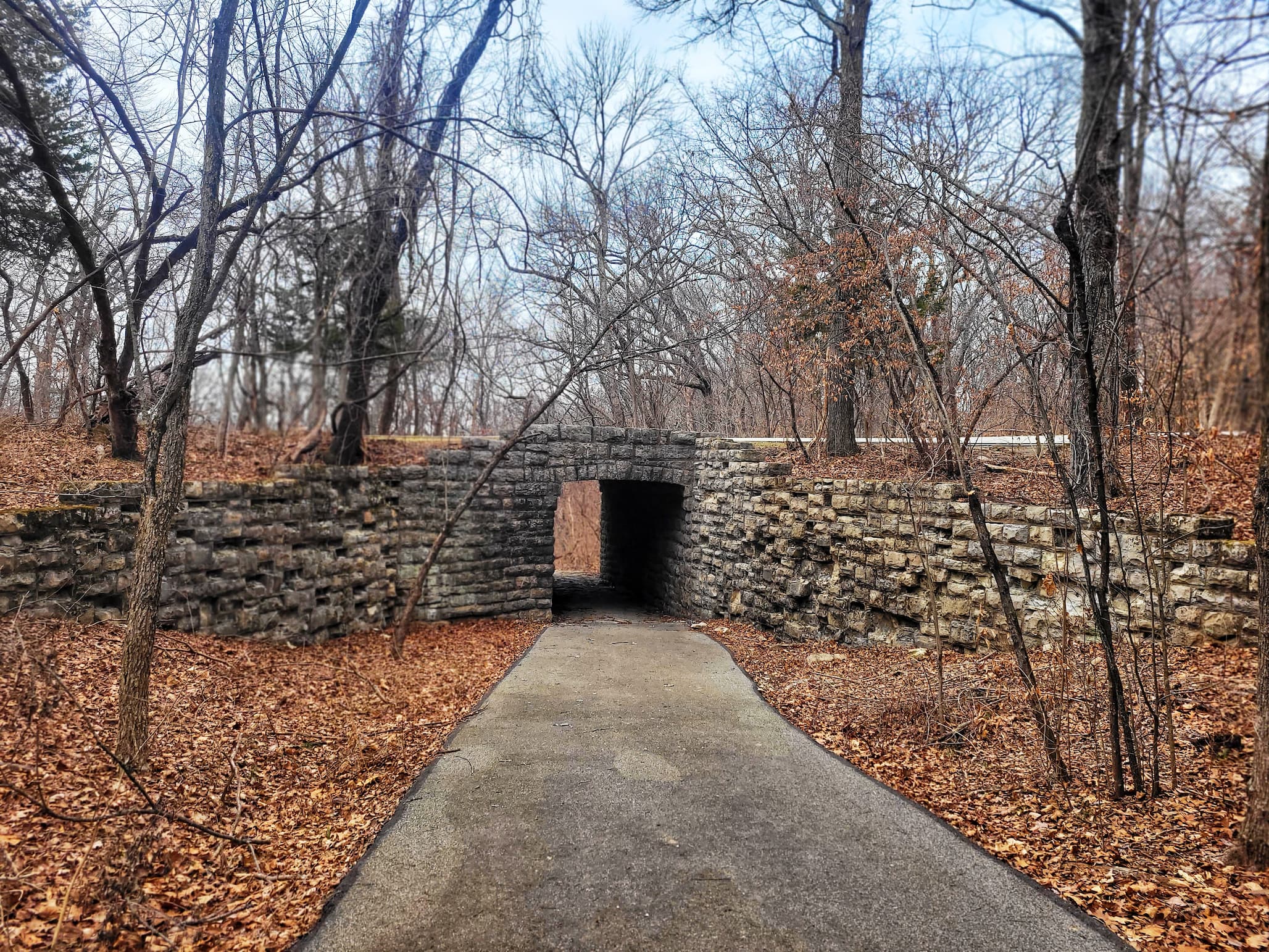 photo of ccc built tunnel in babler state park