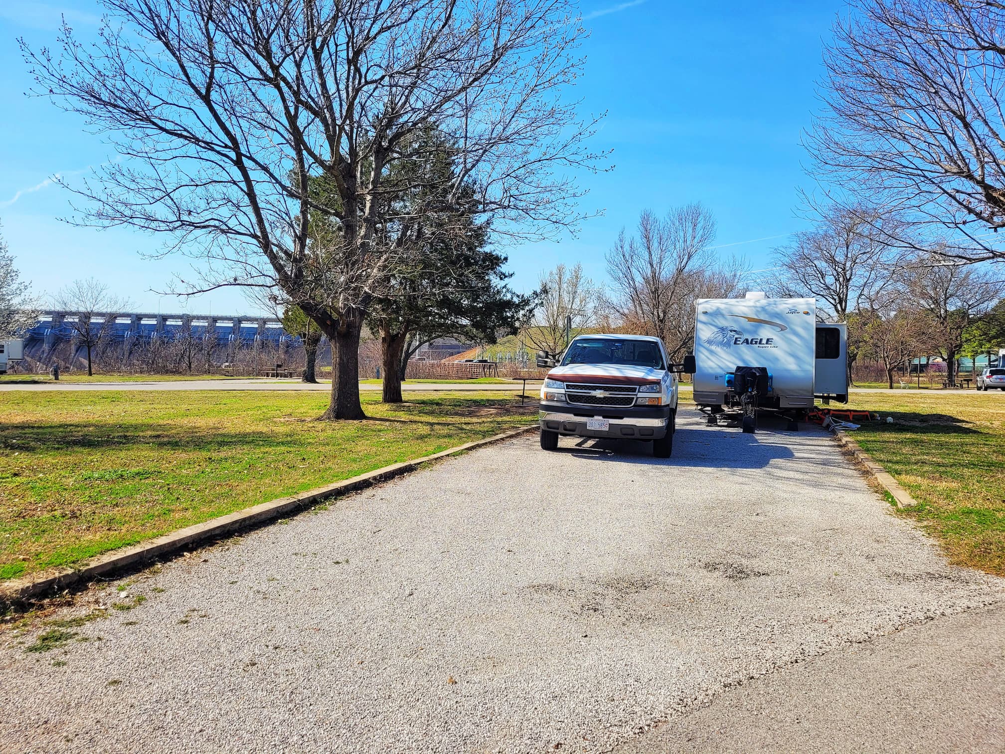 photo of our campsite at brush creek park