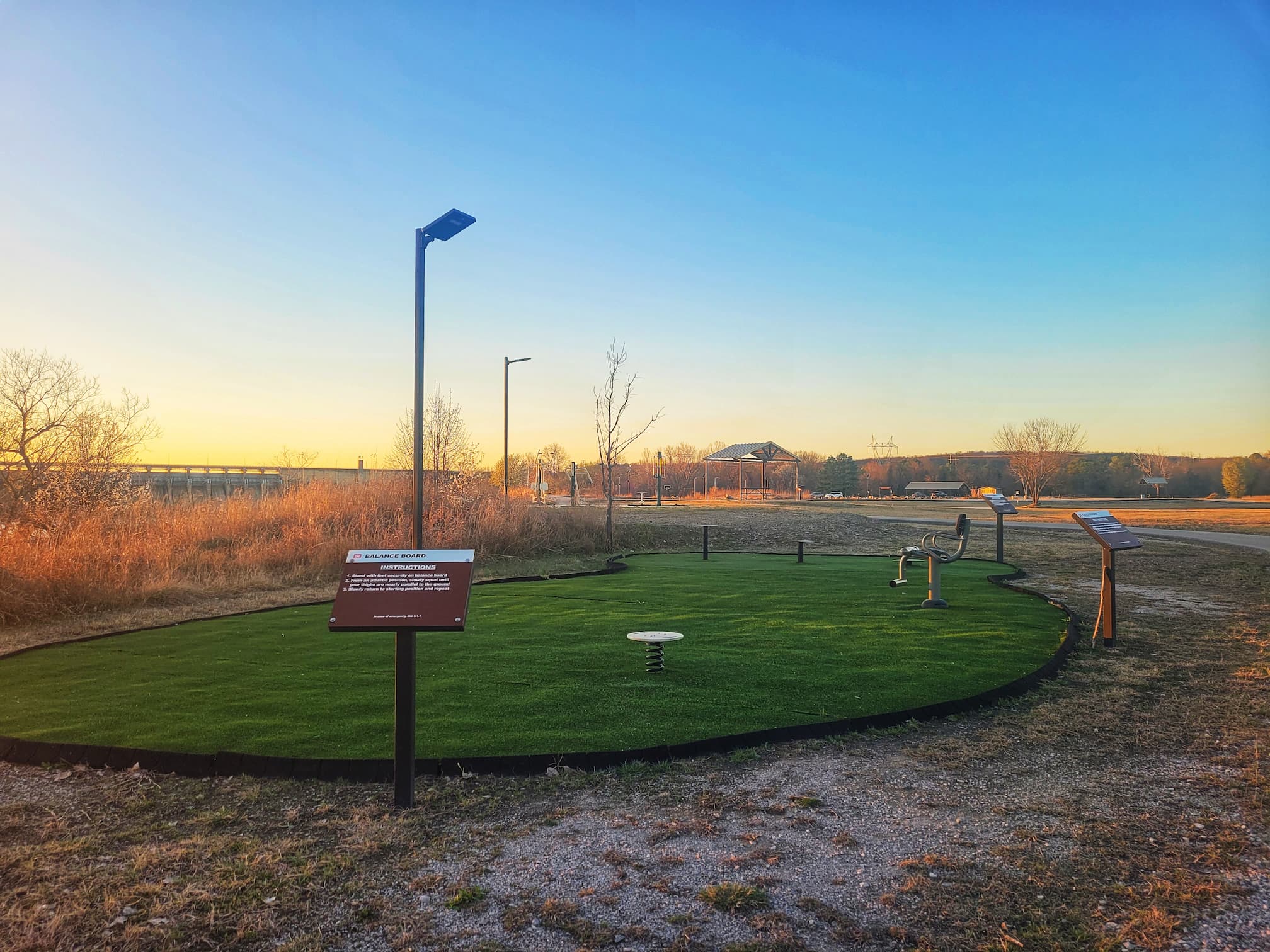 photo of brush creek park fitness trail