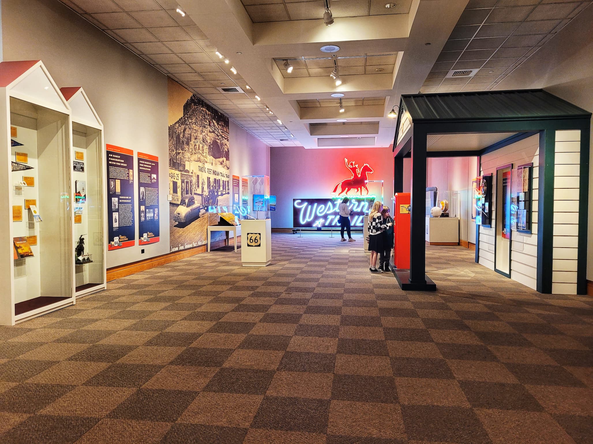 photo of national cowboy museum route 66 exhibit
