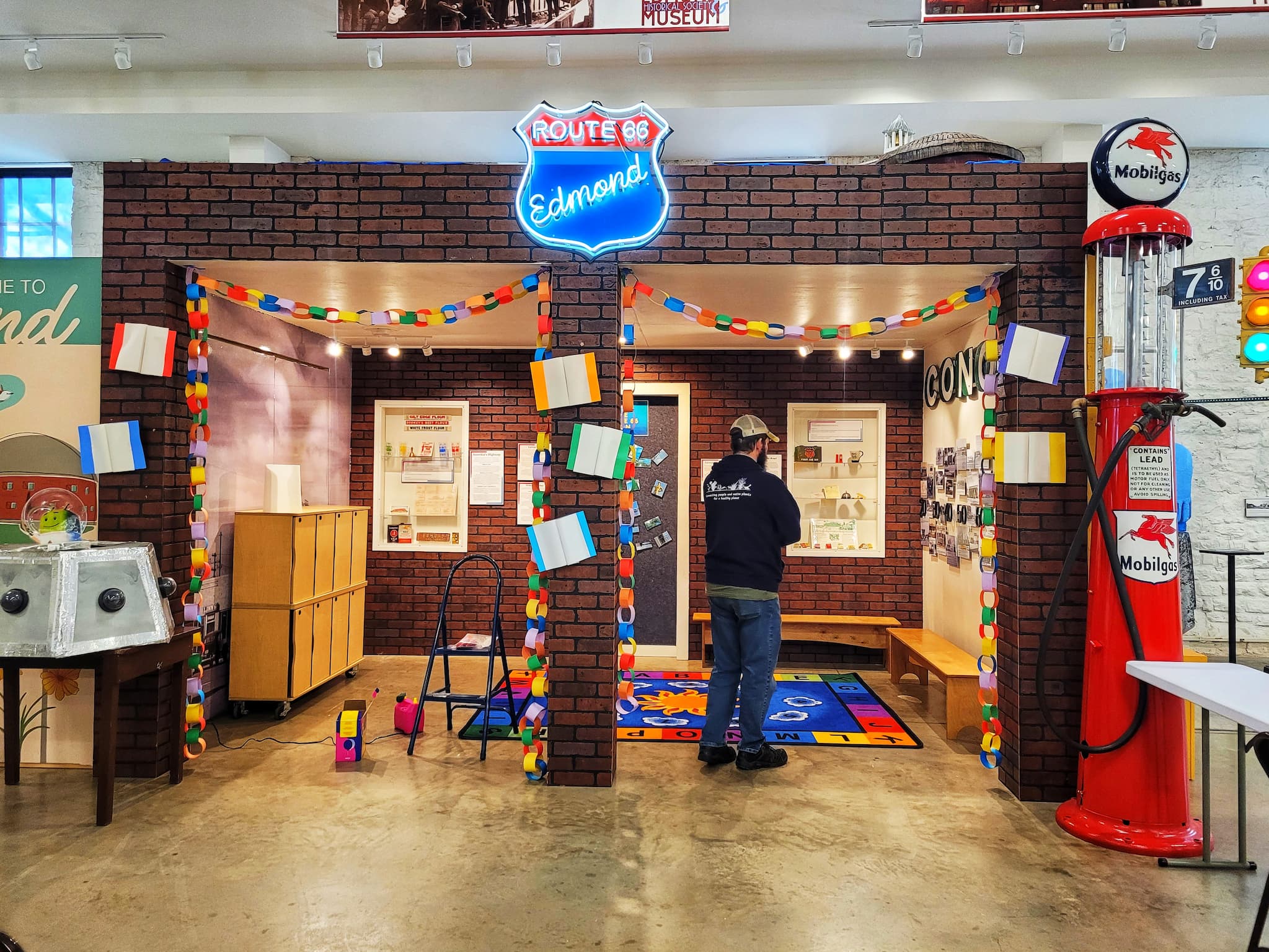 photo of edmond history museum route 66 exhibit