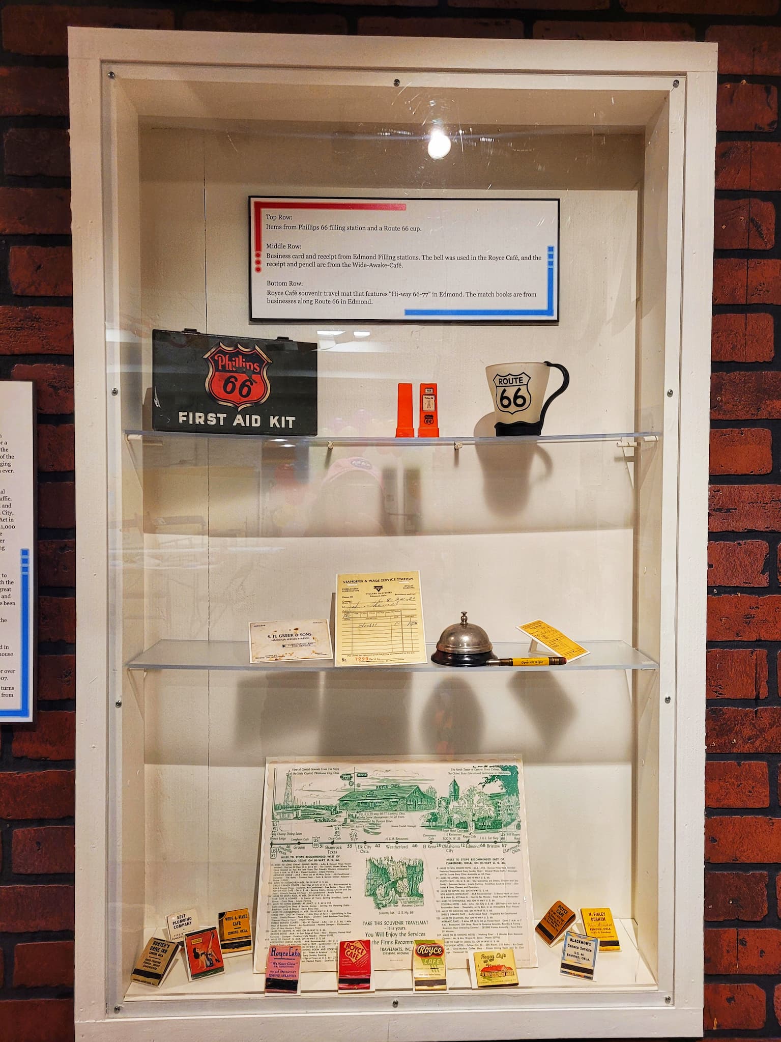 photo of edmond history route 66 exhibit