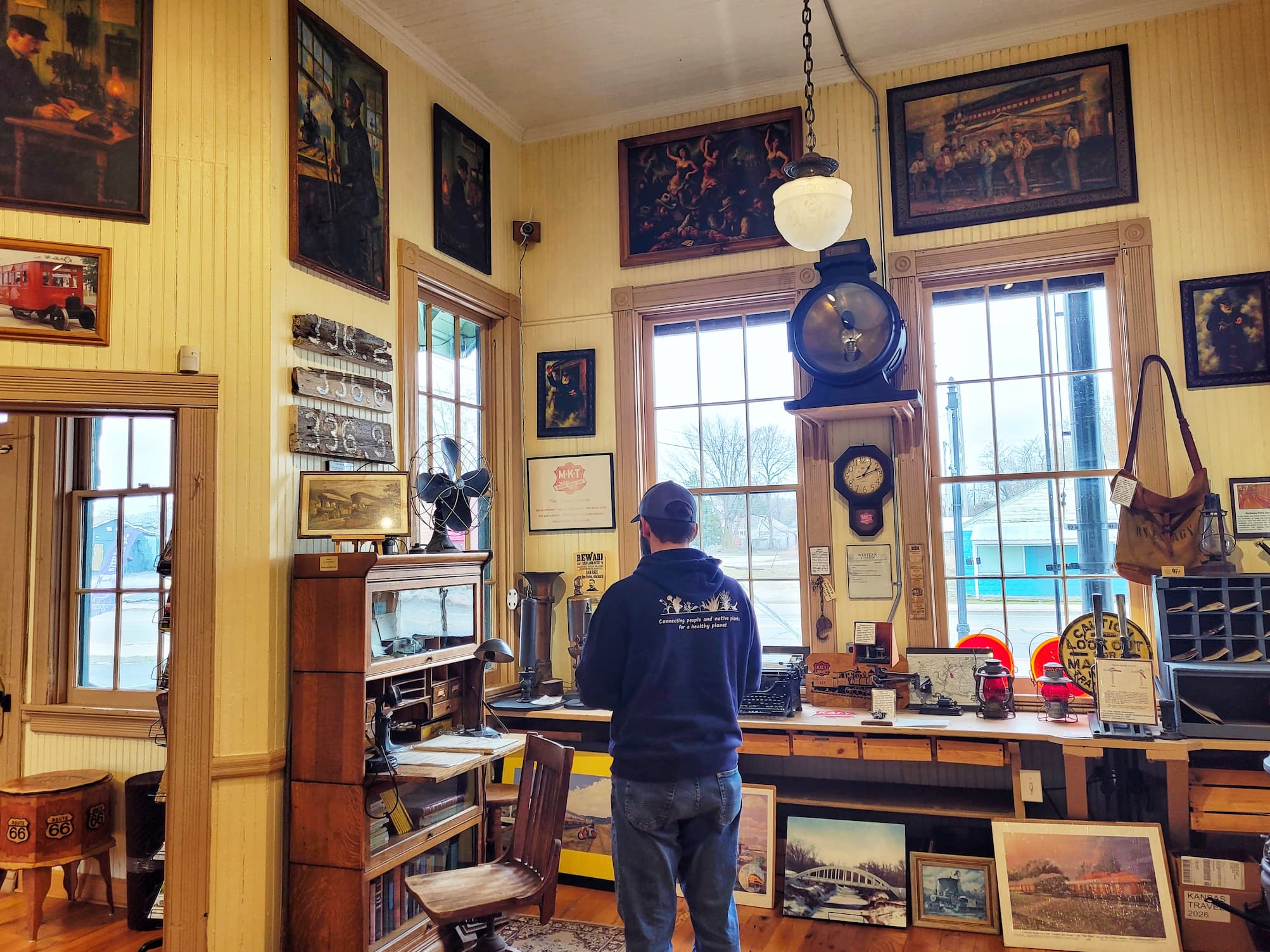 photo of josh exploring galena mining and history museum