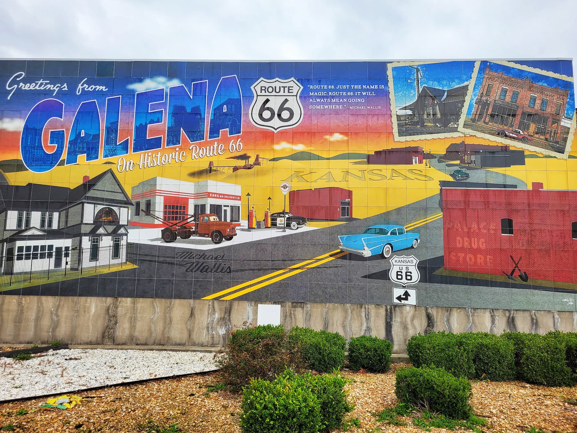 photo of galena, kansas route 66 mural