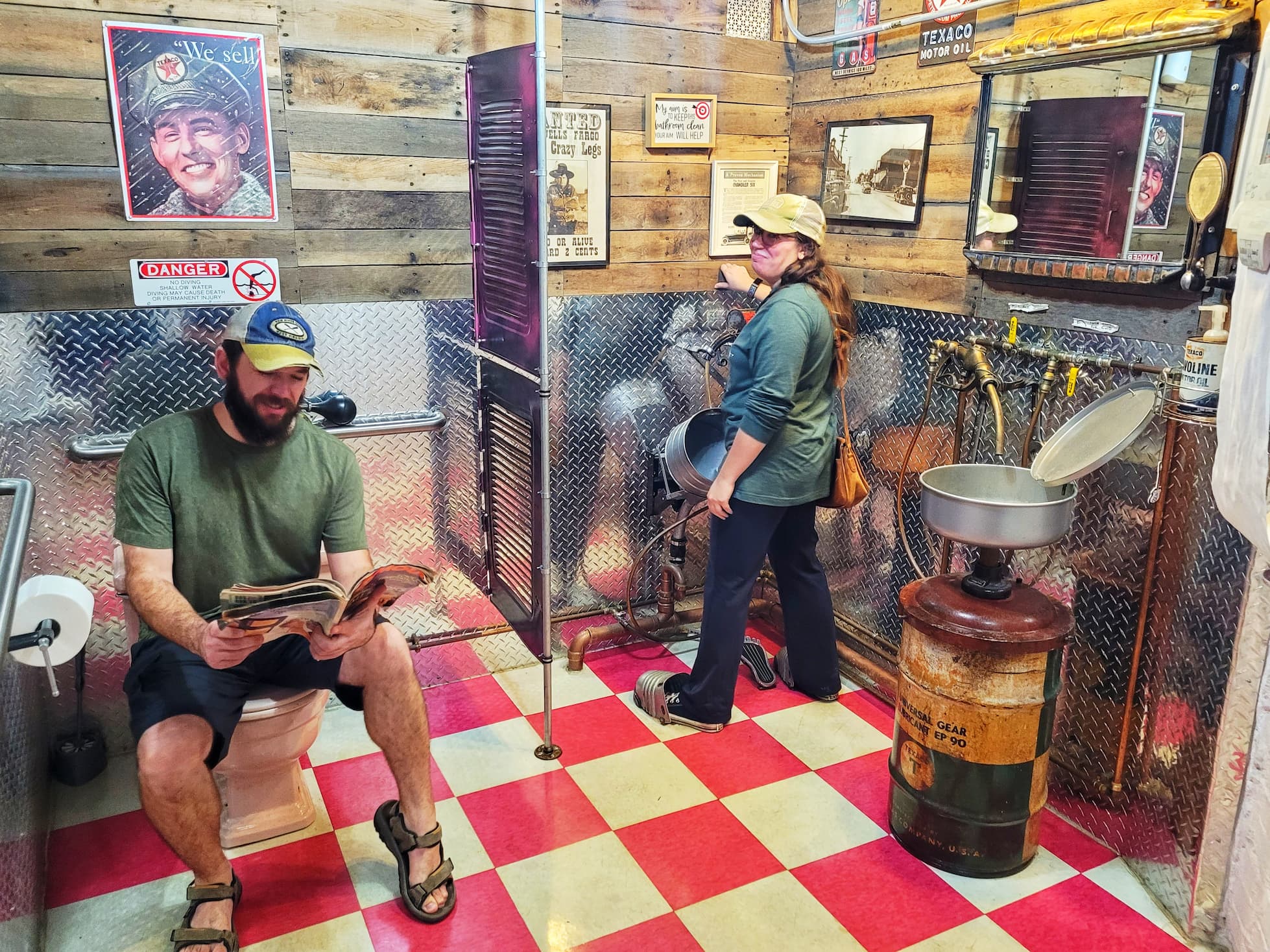 photo of gearhead curios bathroom
