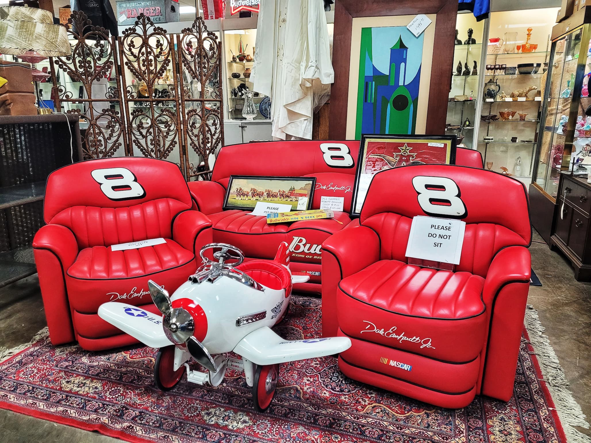 photo of dale earnhart funriute at i-44 antique mall