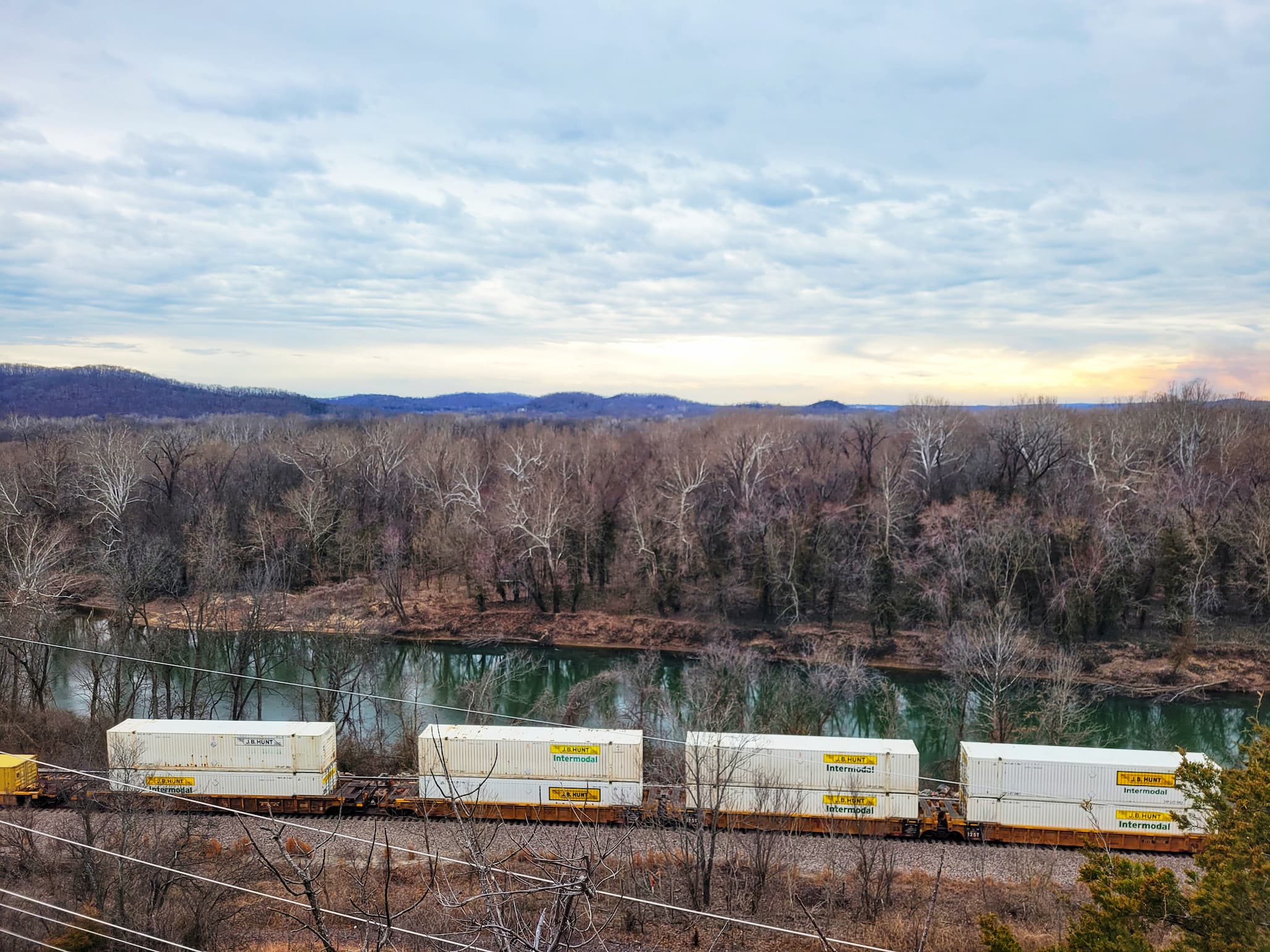 photo of meramec river from jensen's point