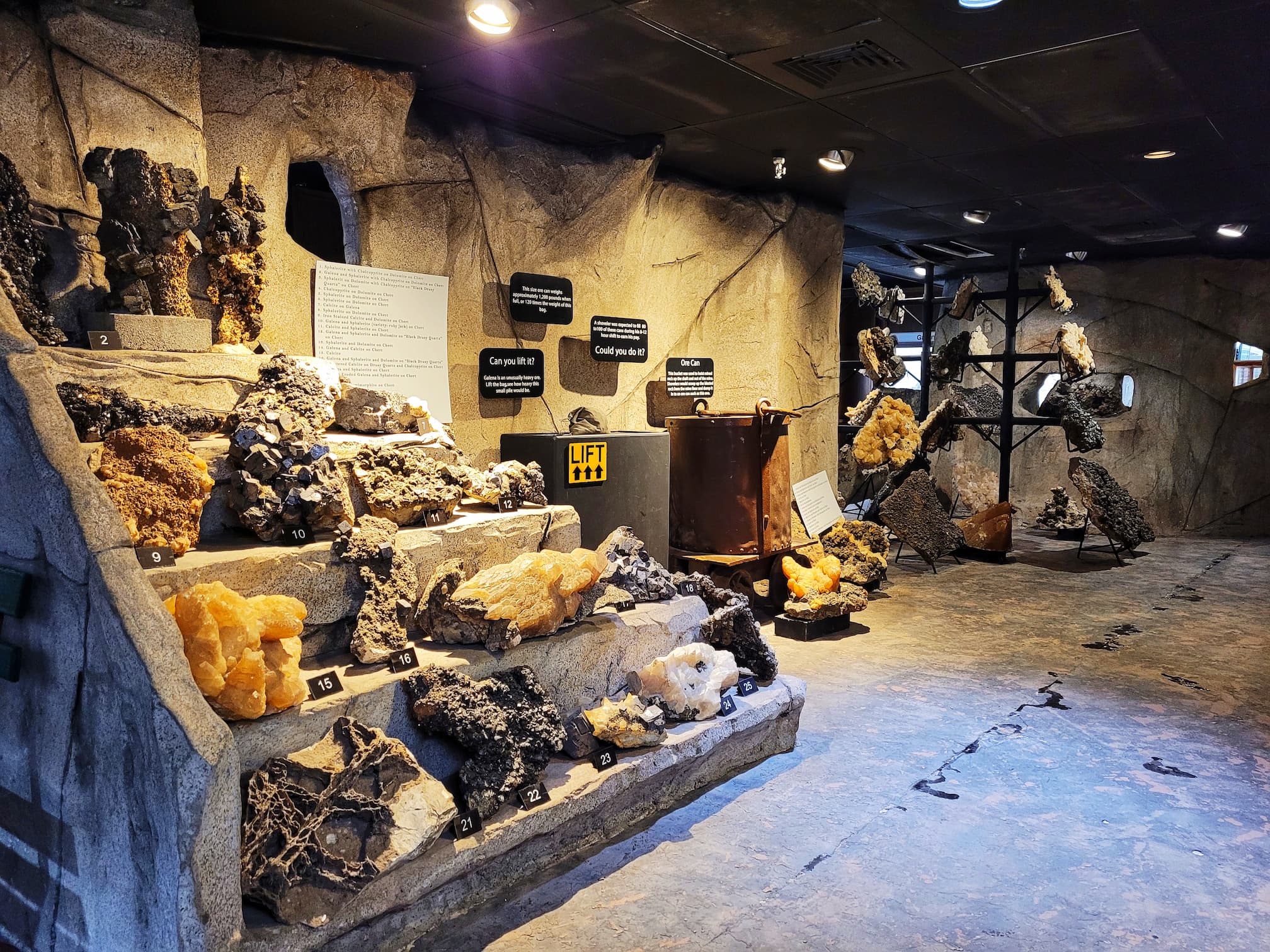 photo of joplin history and mineral museum mining exhibit