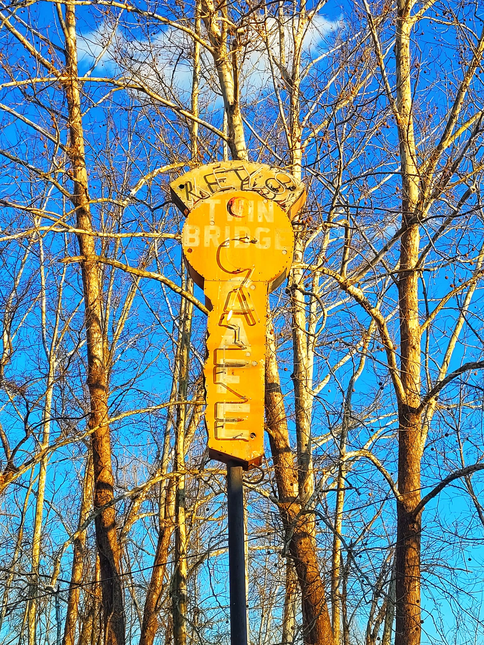 photo of keys cafe neon sign