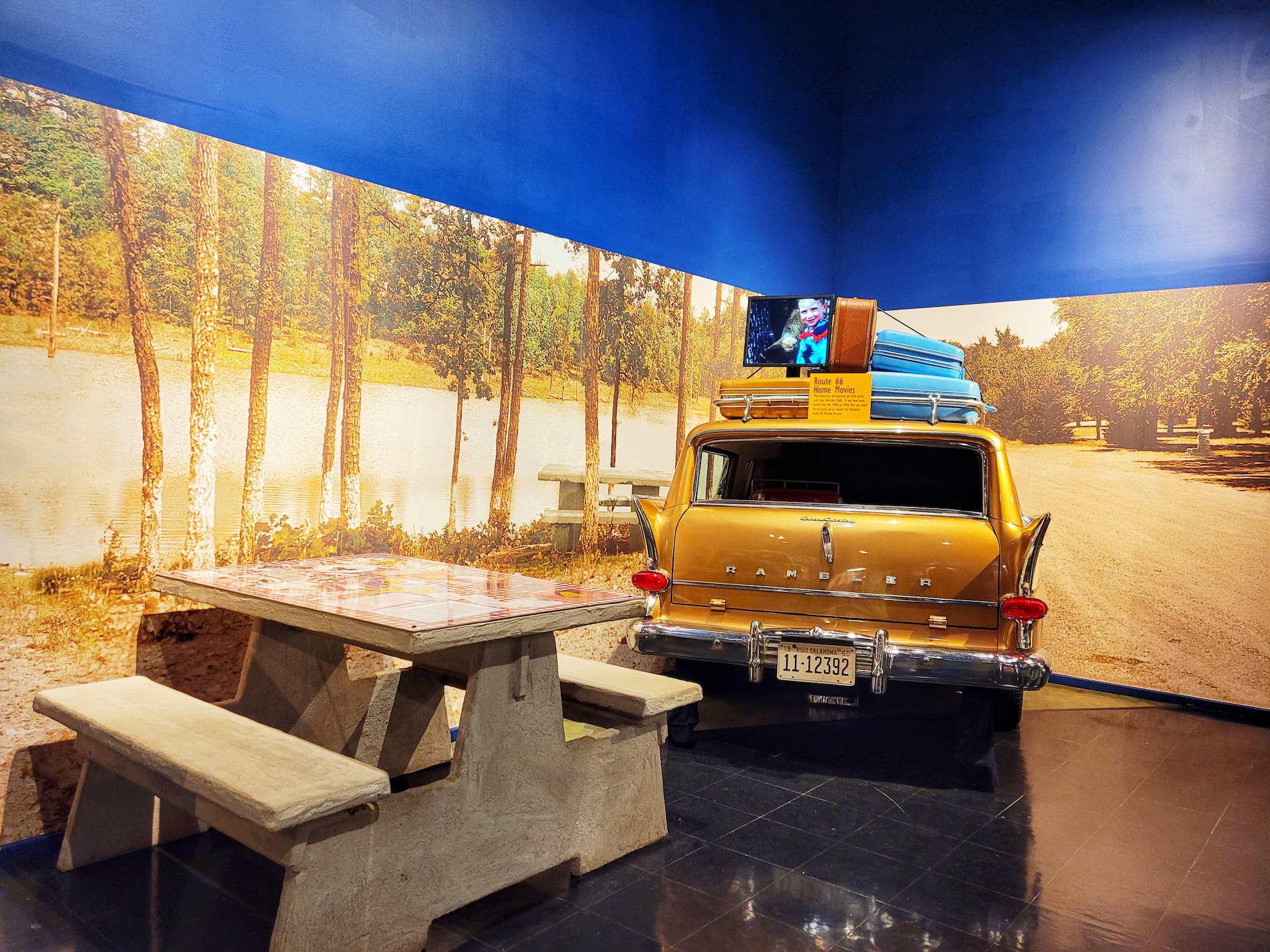 photo of oklahoma route 66 museum exhibit