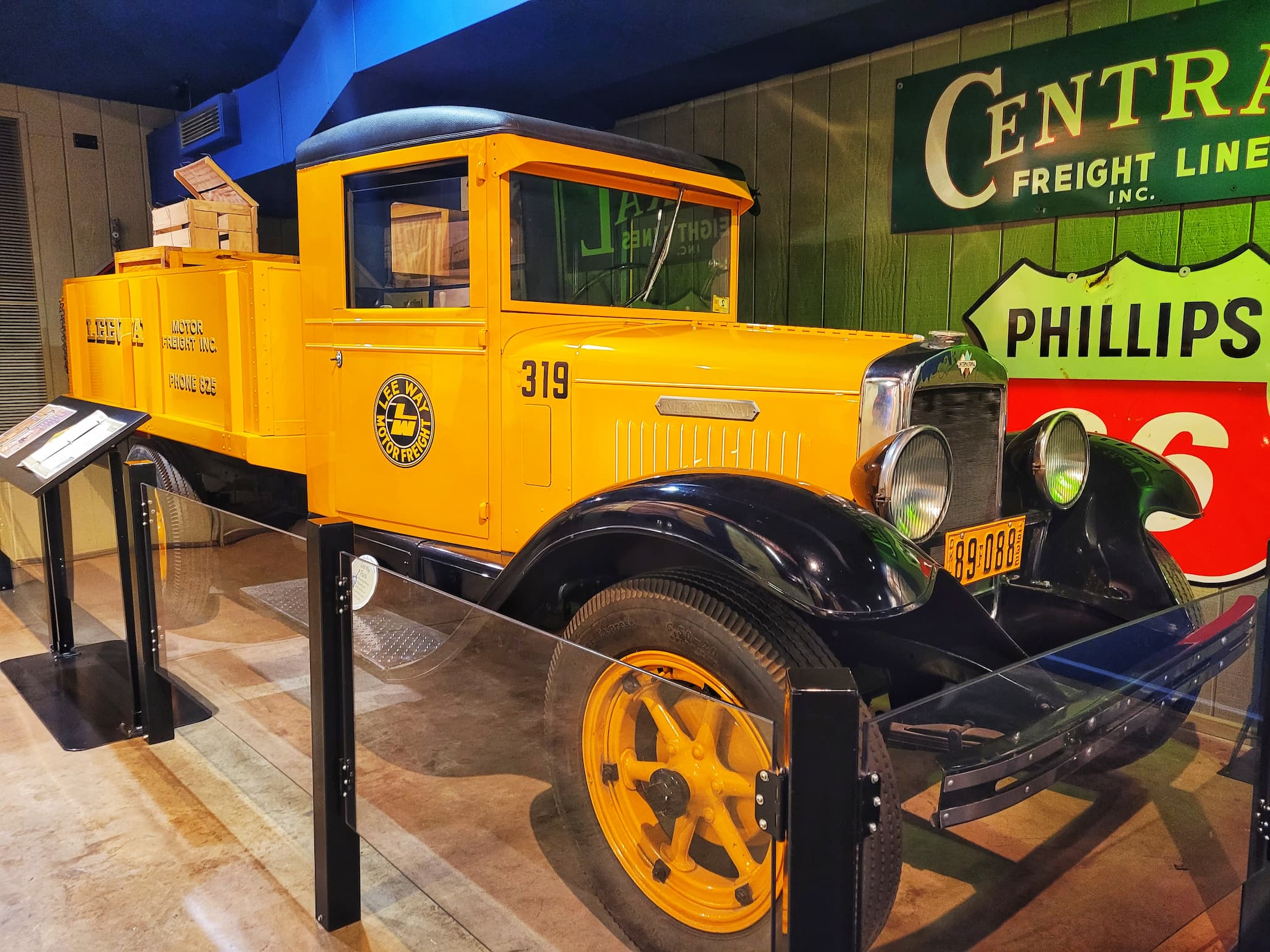 photo of oklahoma route 66 museum exhibit