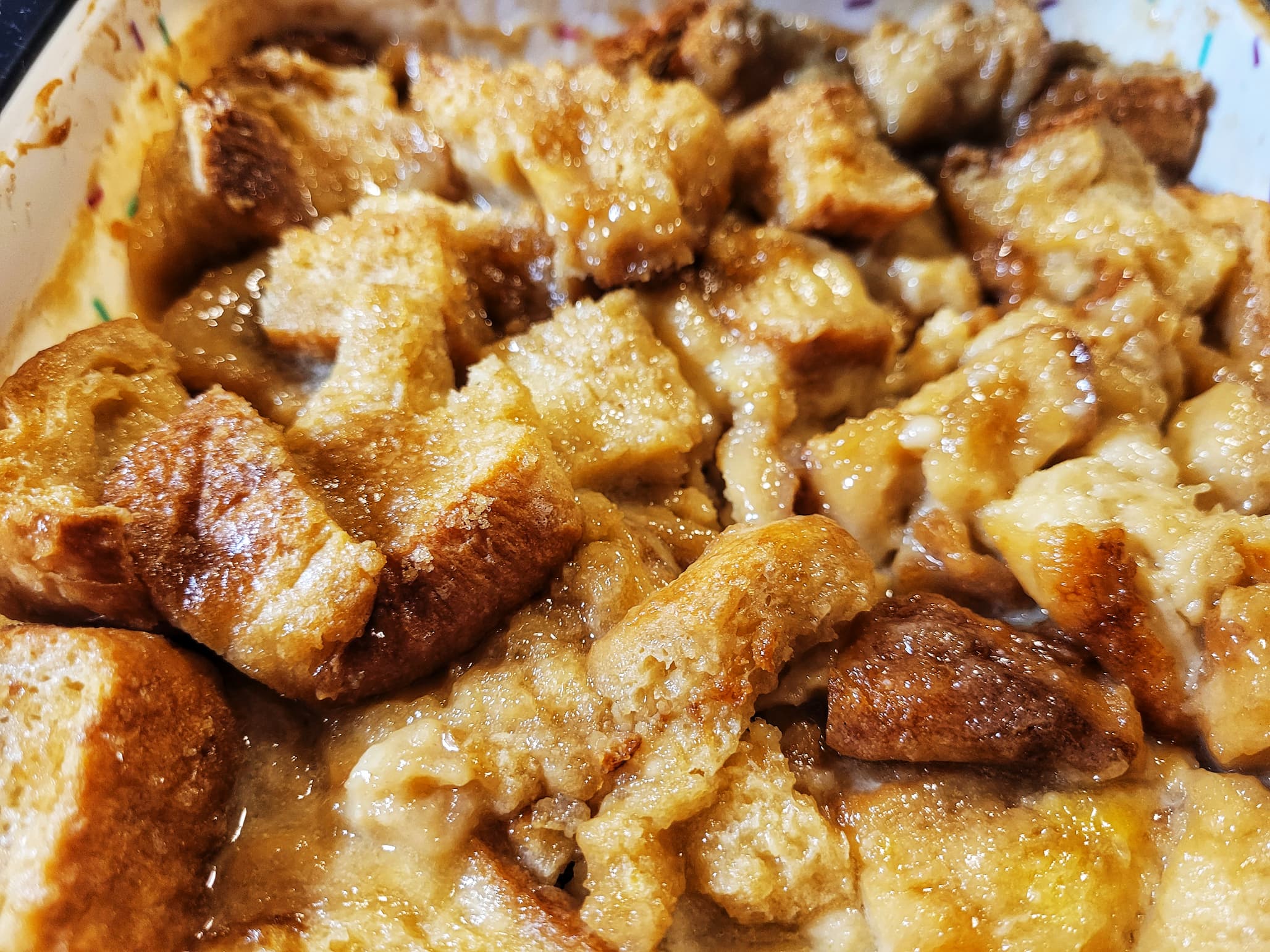 photo of root beer bread pudding