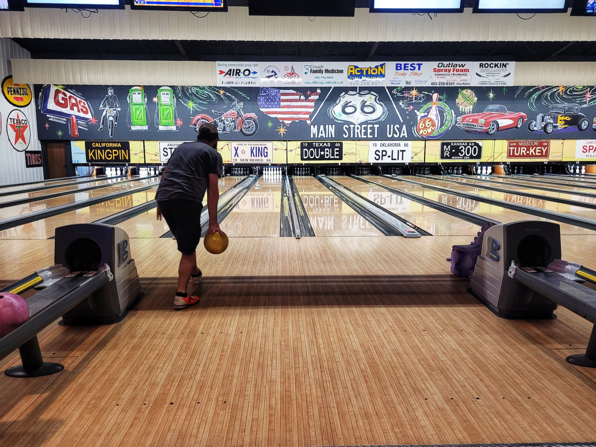 photo of josh bowling at  route 66 bowl 