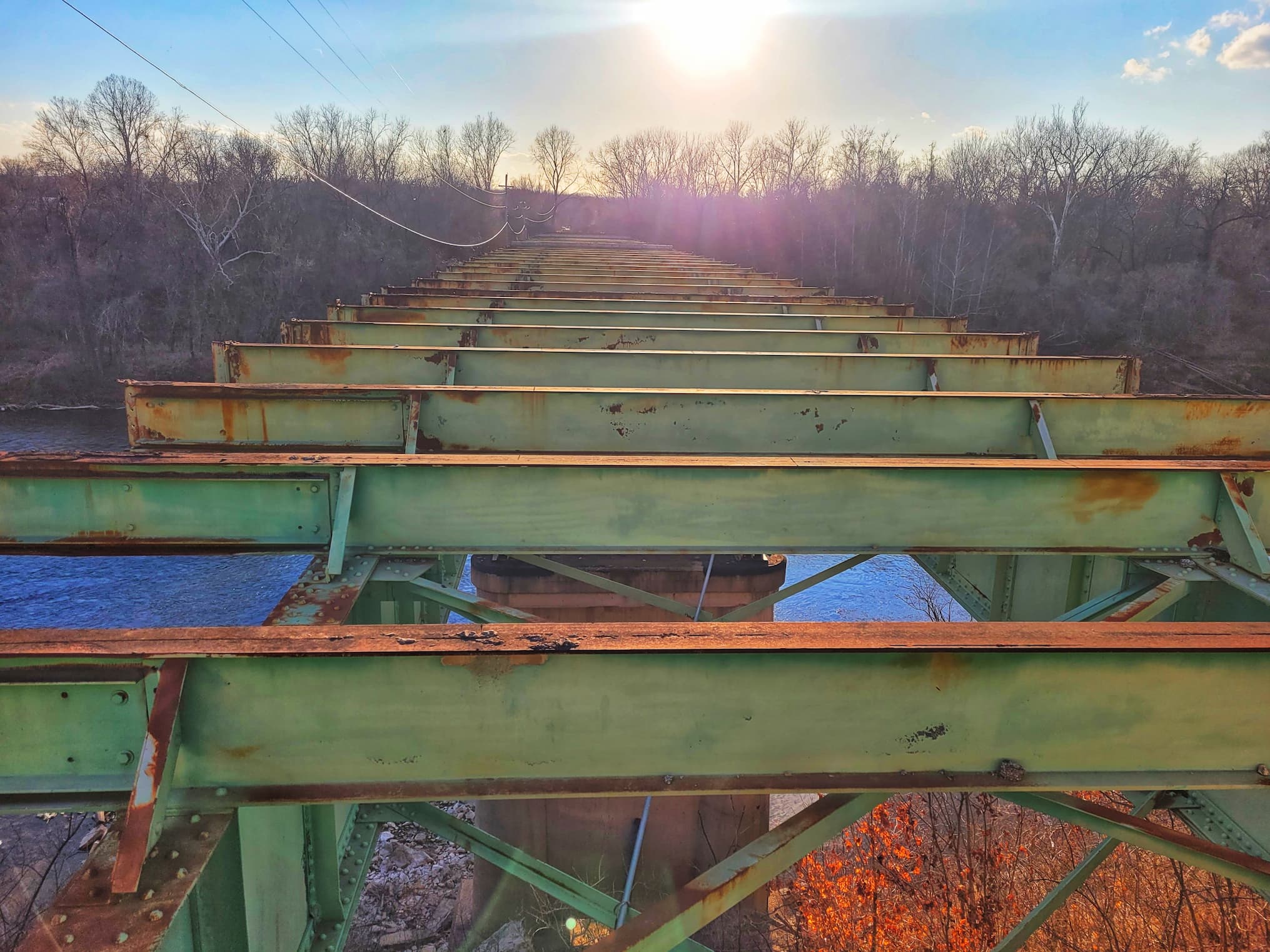photo of hsitoric route 66 bridge over meramec river