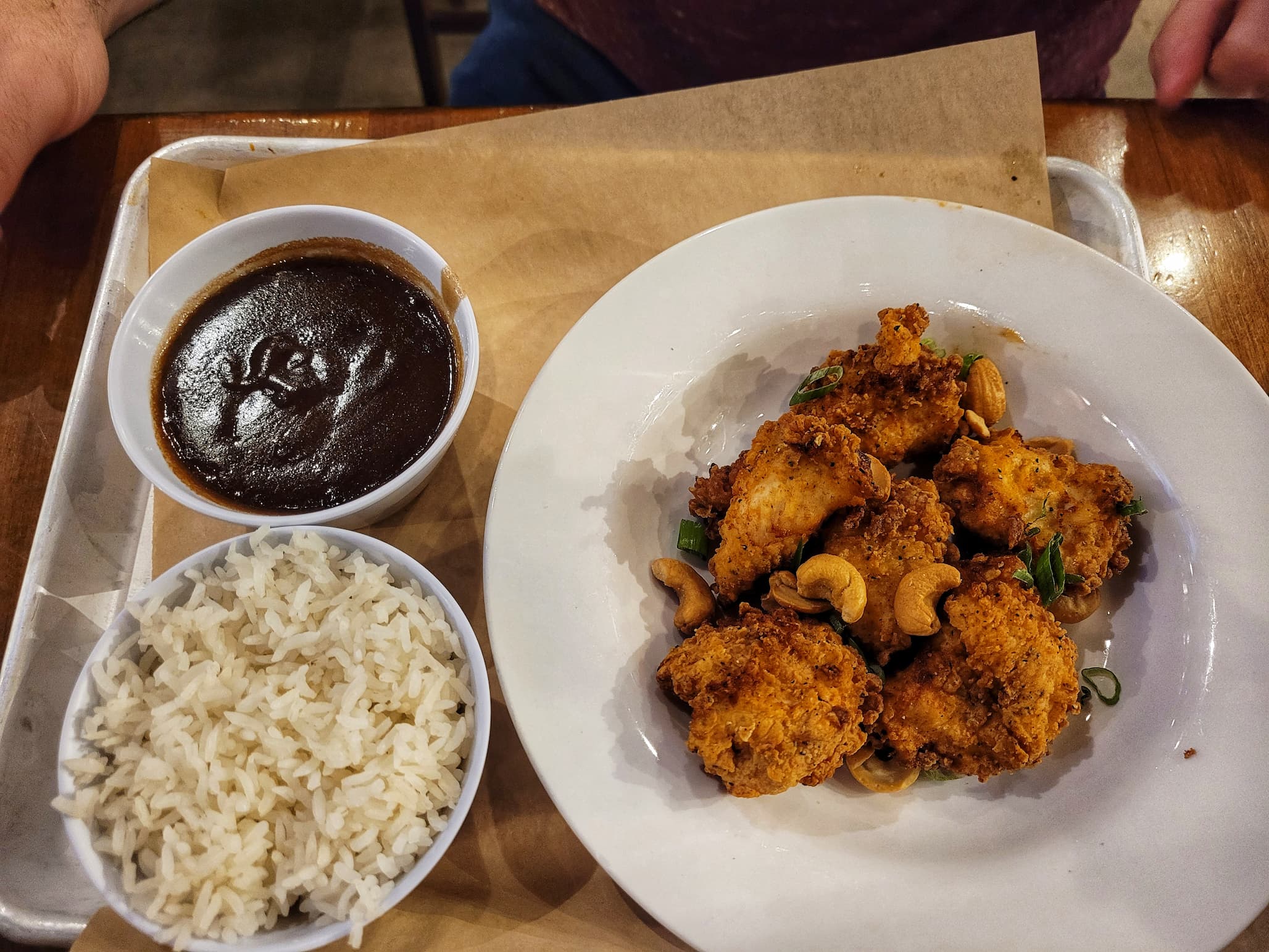 photo of cashew chicken at springfield brewco